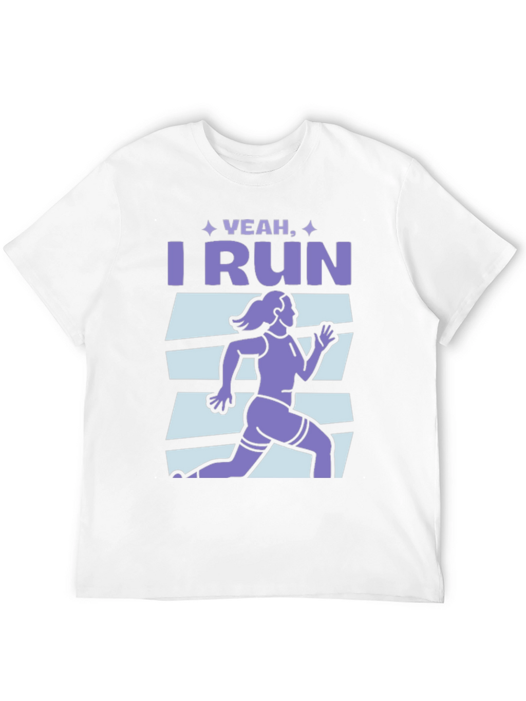Yeah I Run Graphic T-Shirt - Black Cotton Tee