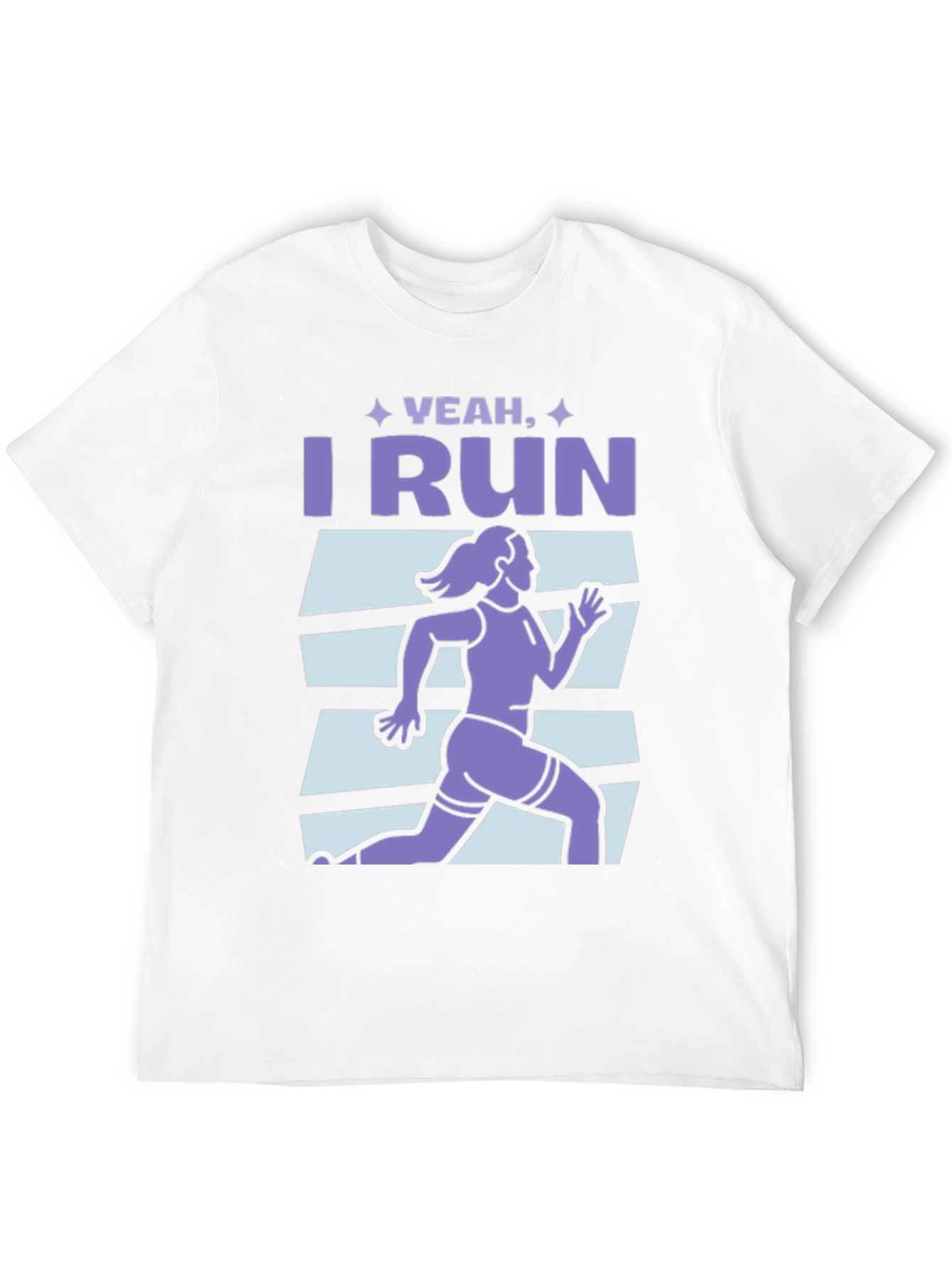 Yeah I Run Graphic T-Shirt - Black Cotton Tee