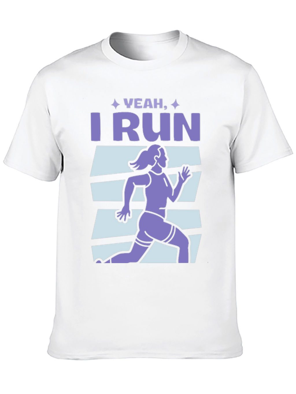 Yeah I Run Graphic T-Shirt - Black Cotton Tee