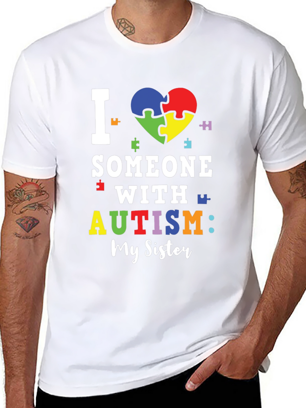 I Love Someone With Autism T-Shirt