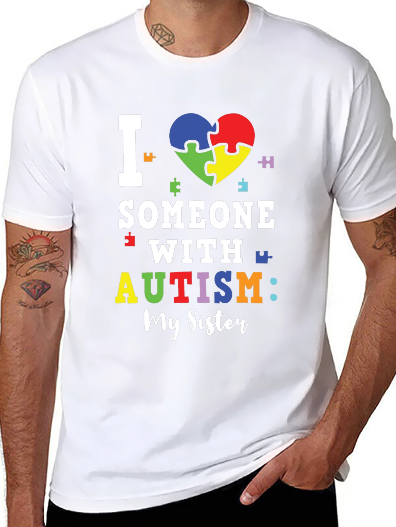 I Love Someone With Autism T-Shirt