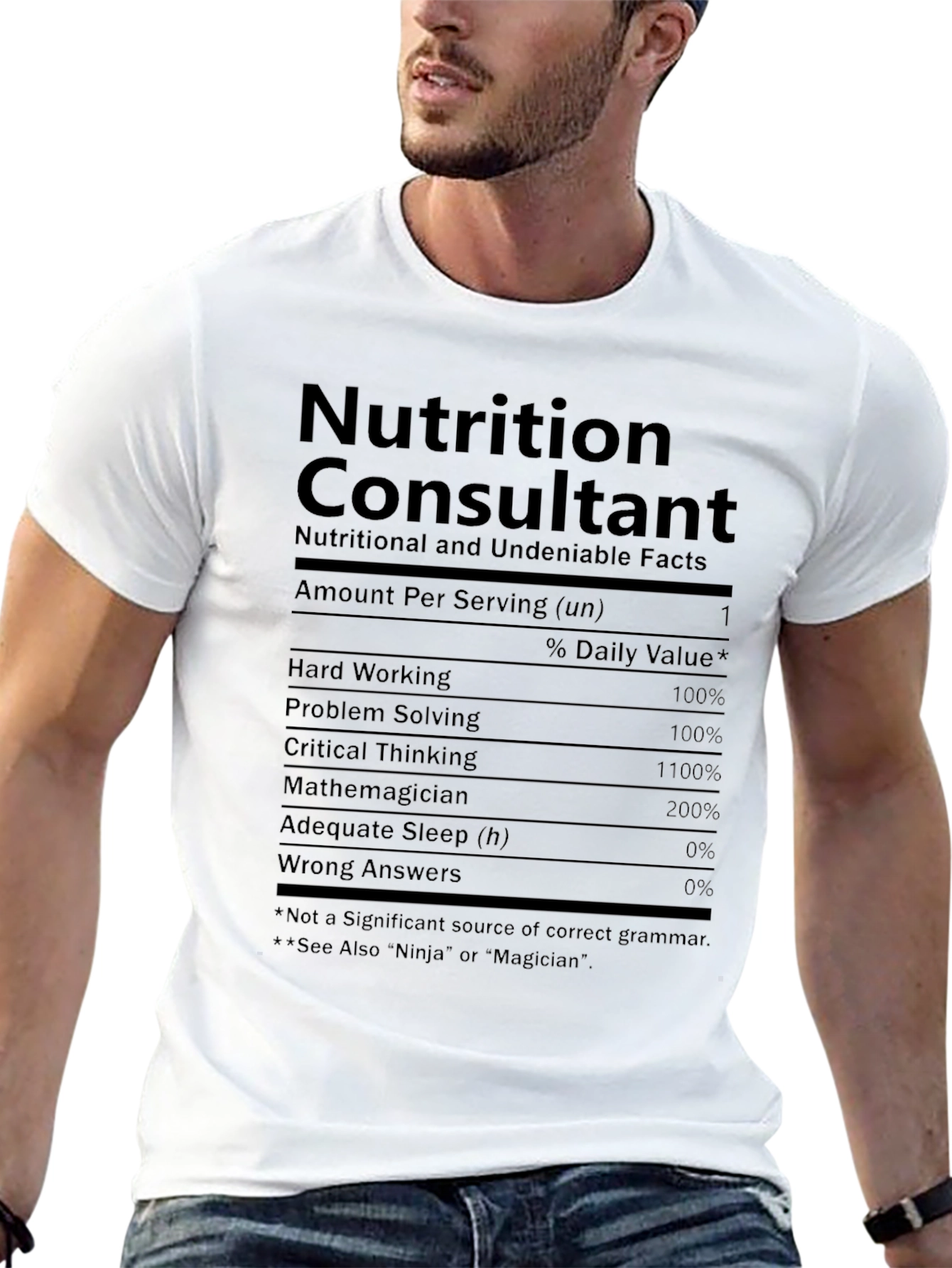 Nutrition Consultant T-Shirt - Funny Nutrition Facts Tee