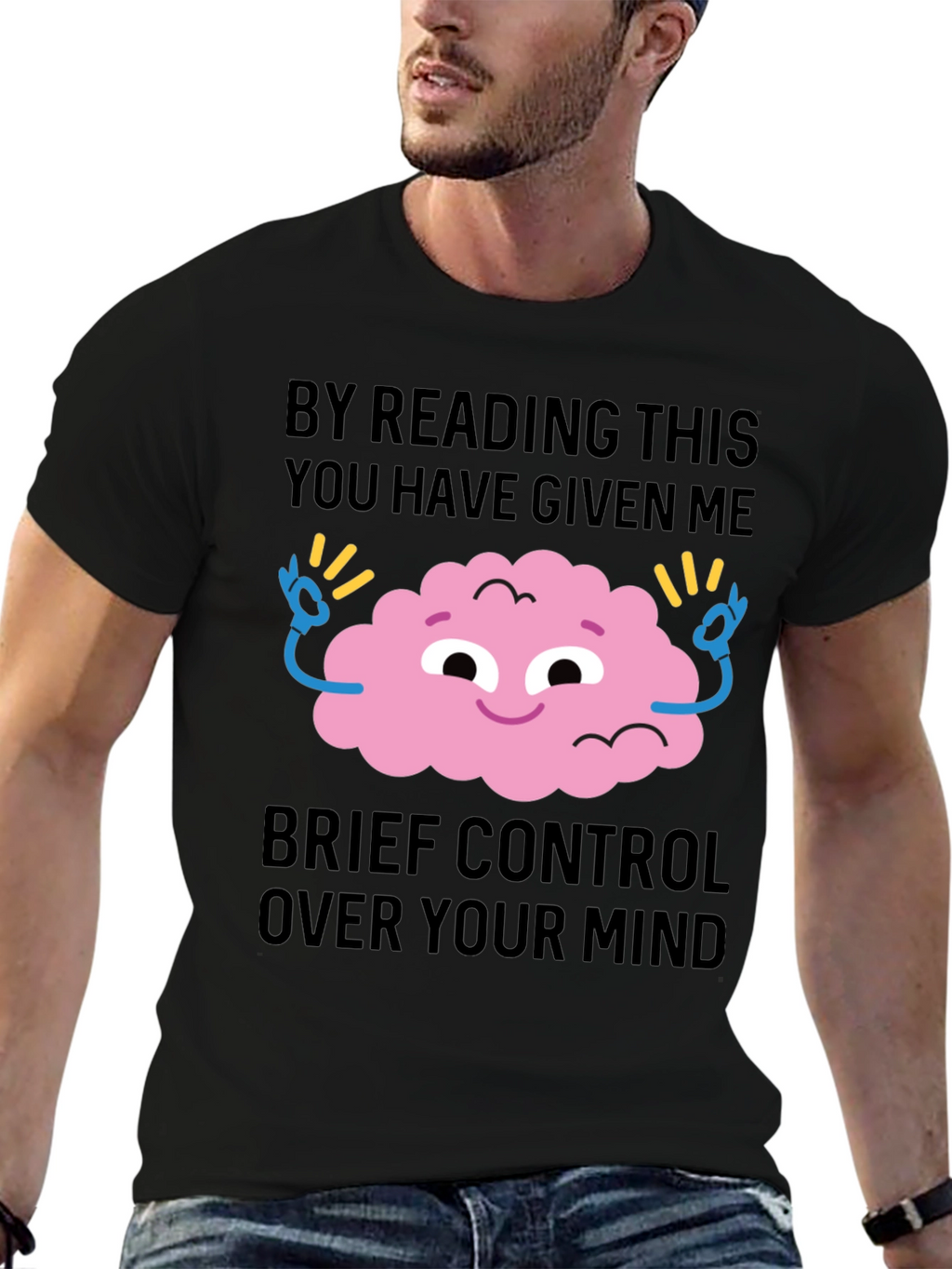 Mind Control Graphic Tee - Funny Casual T-Shirt