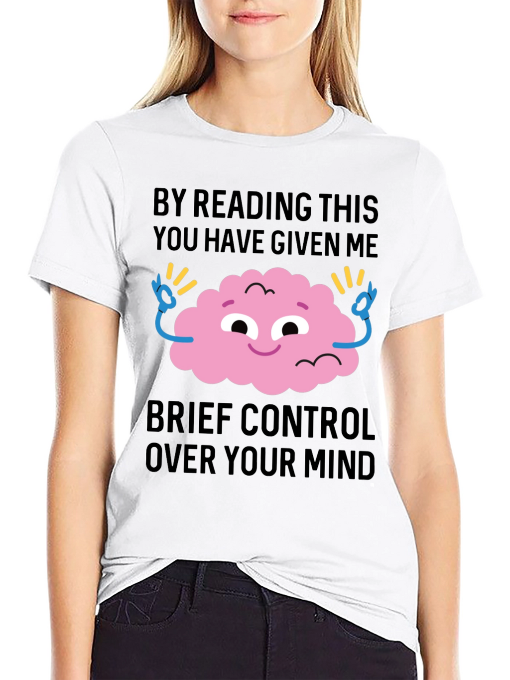 Mind Control Graphic Tee - Funny Casual T-Shirt