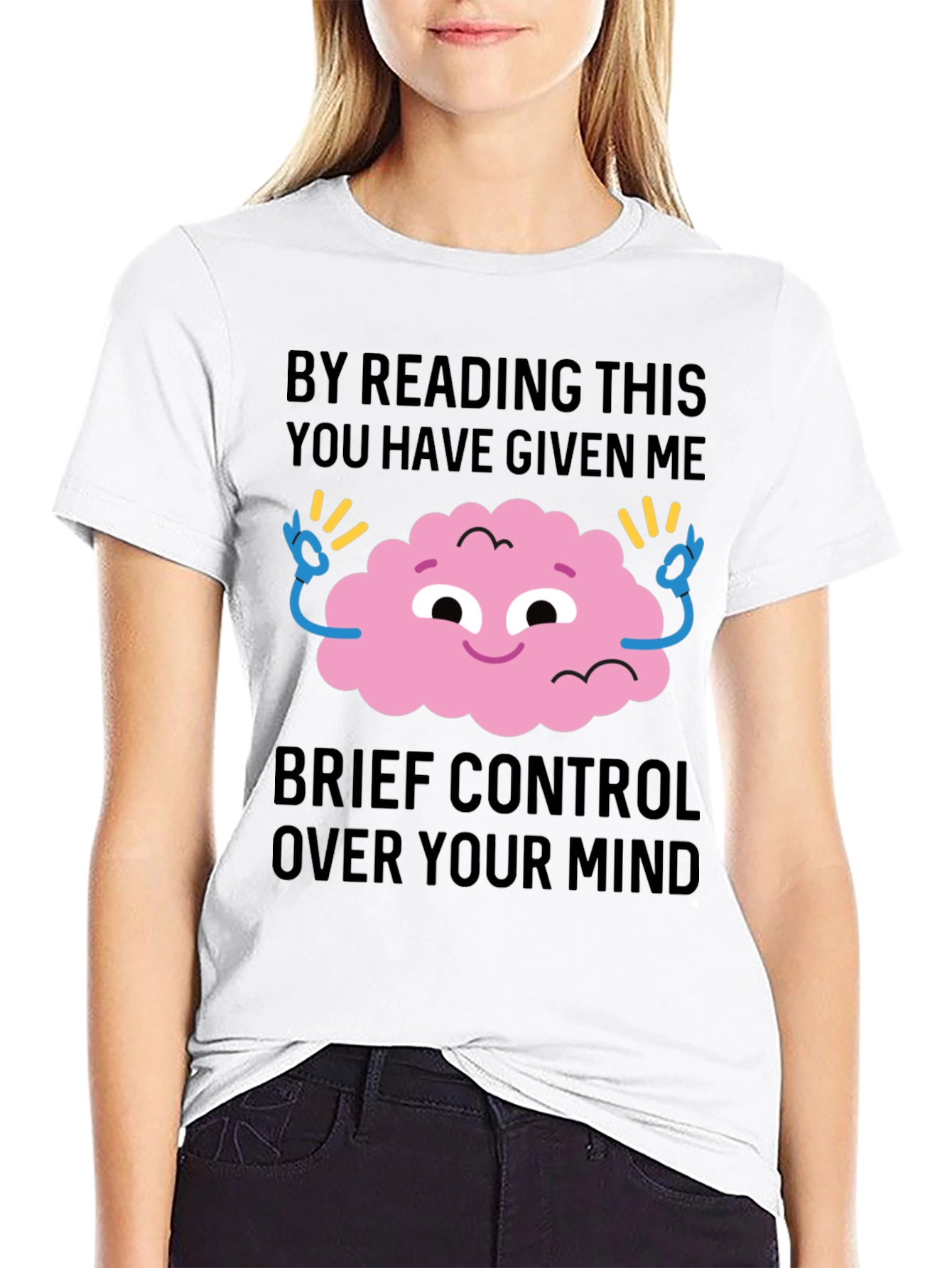 Mind Control Graphic Tee - Funny Casual T-Shirt