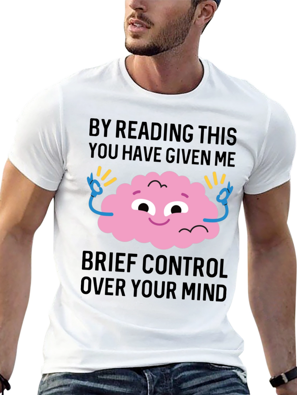 Mind Control Graphic Tee - Funny Casual T-Shirt