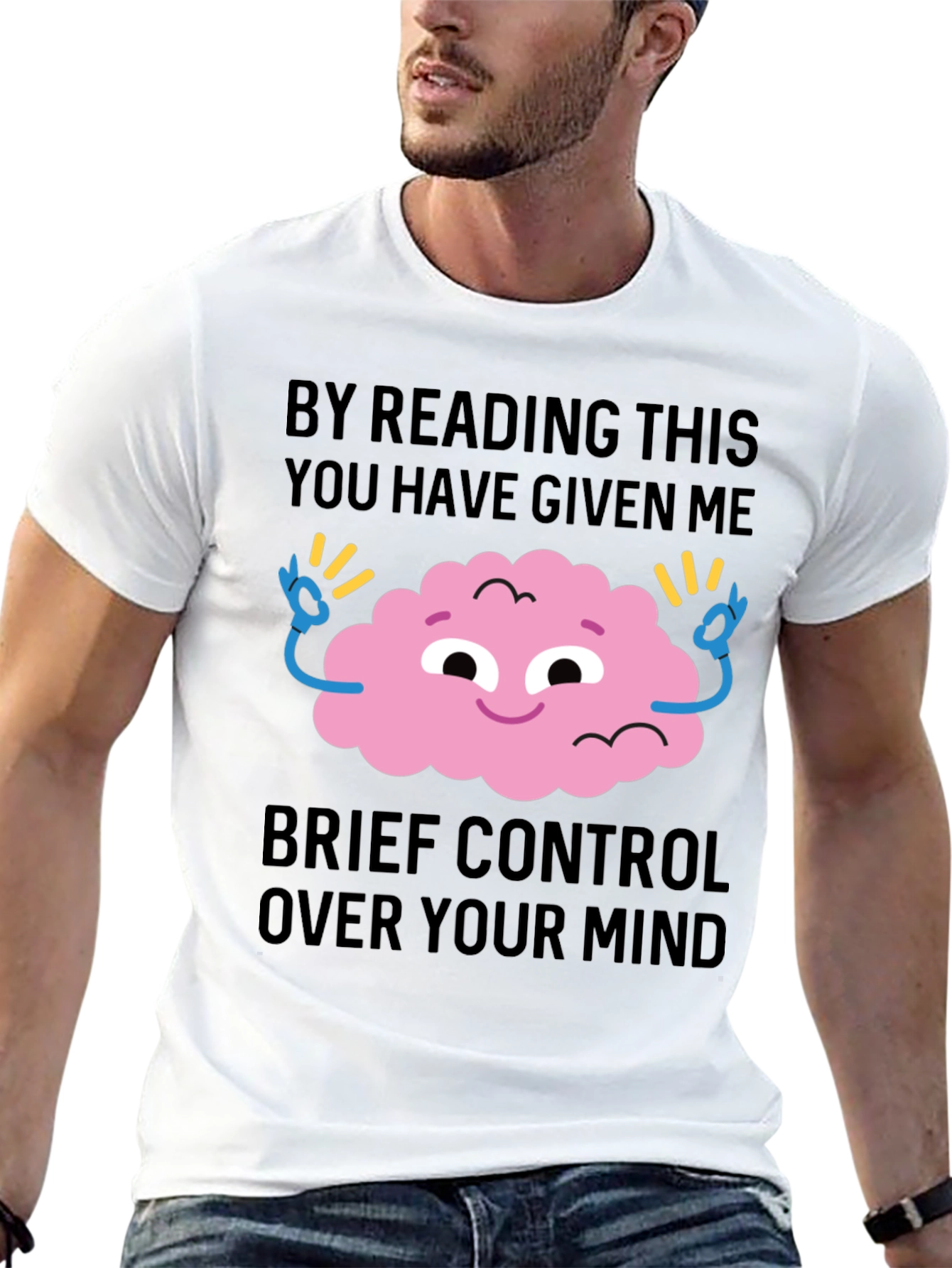 Mind Control Graphic Tee - Funny Casual T-Shirt