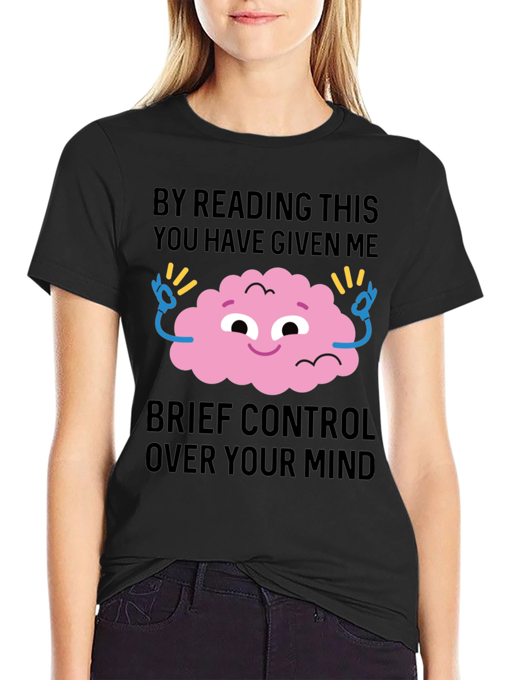 Mind Control Graphic Tee - Funny Casual T-Shirt