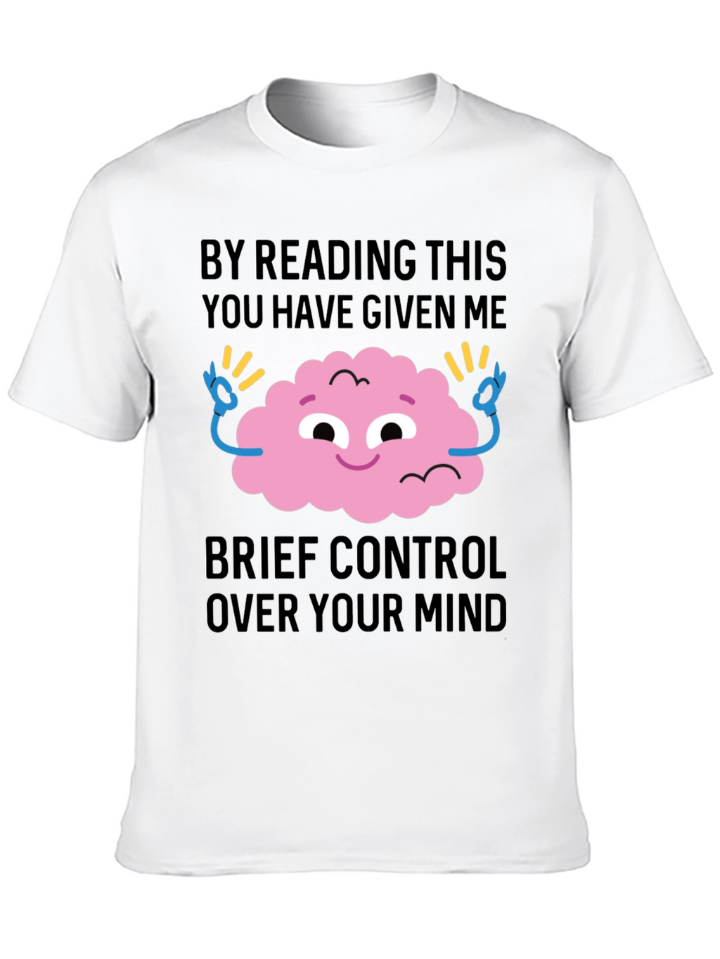 Mind Control Graphic Tee - Funny Casual T-Shirt