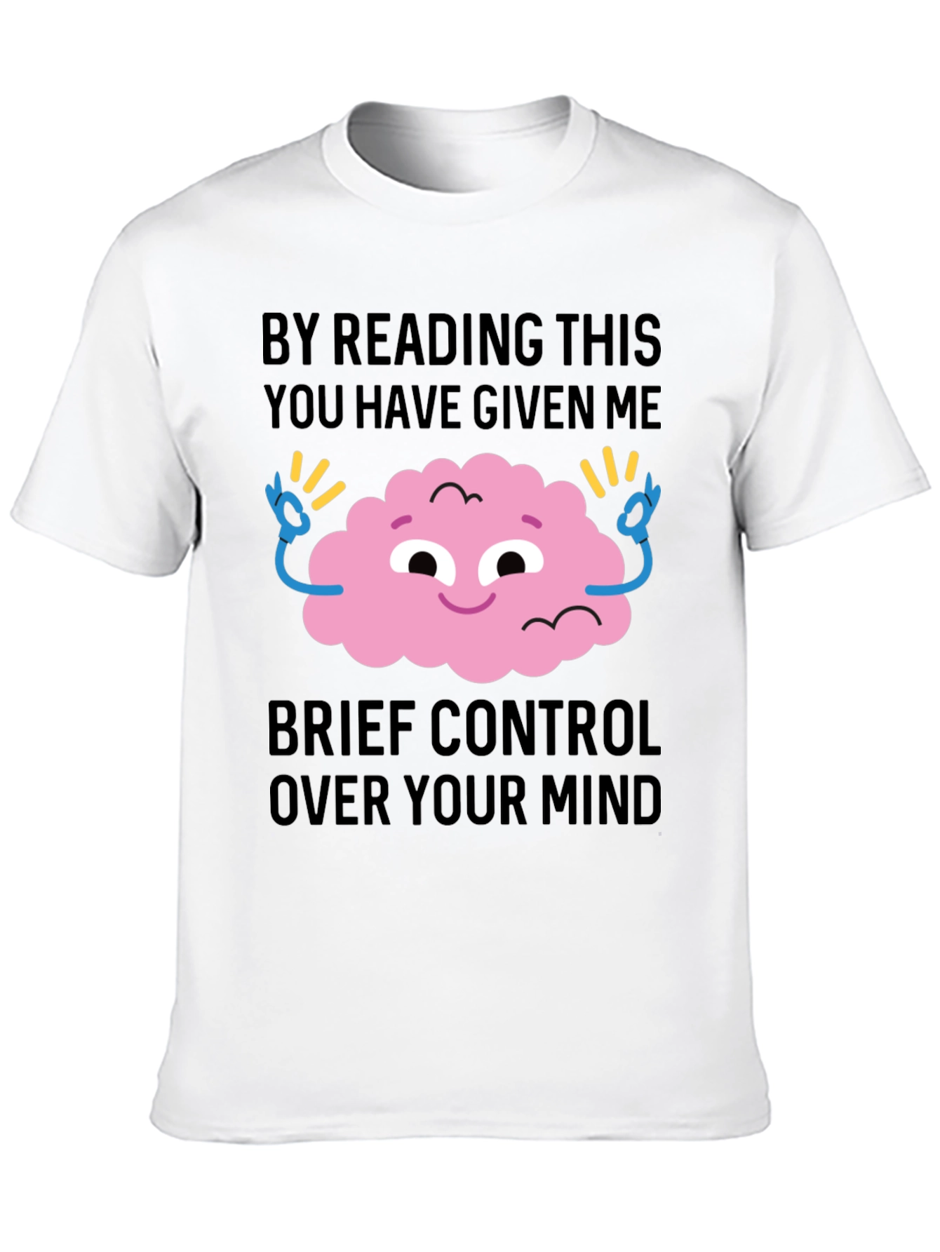 Mind Control Graphic Tee - Funny Casual T-Shirt