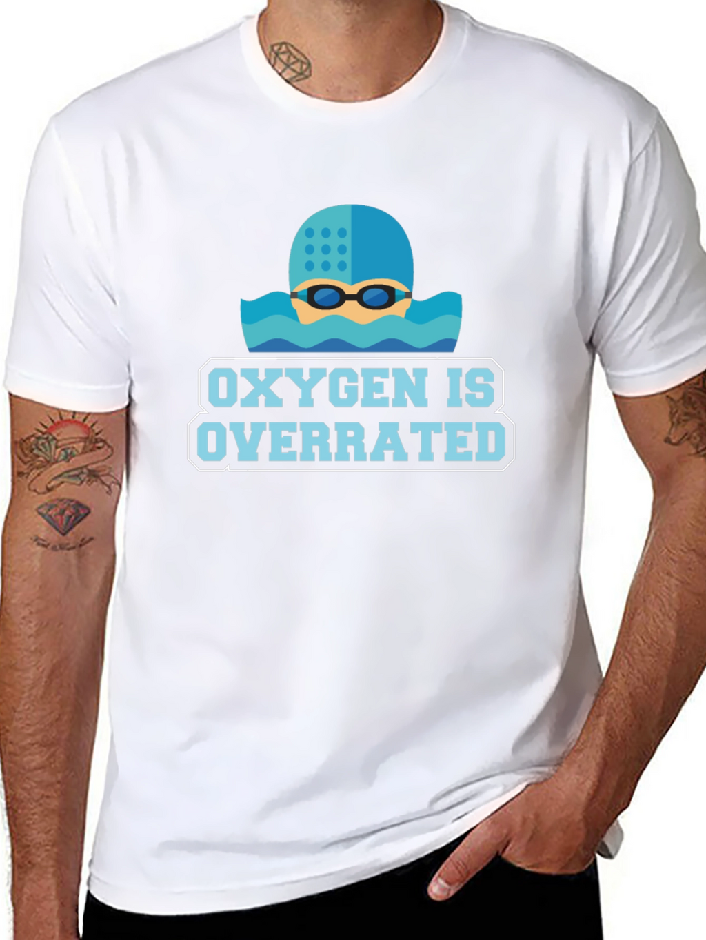 Oxygen Is Overrated Swimmers T-Shirt