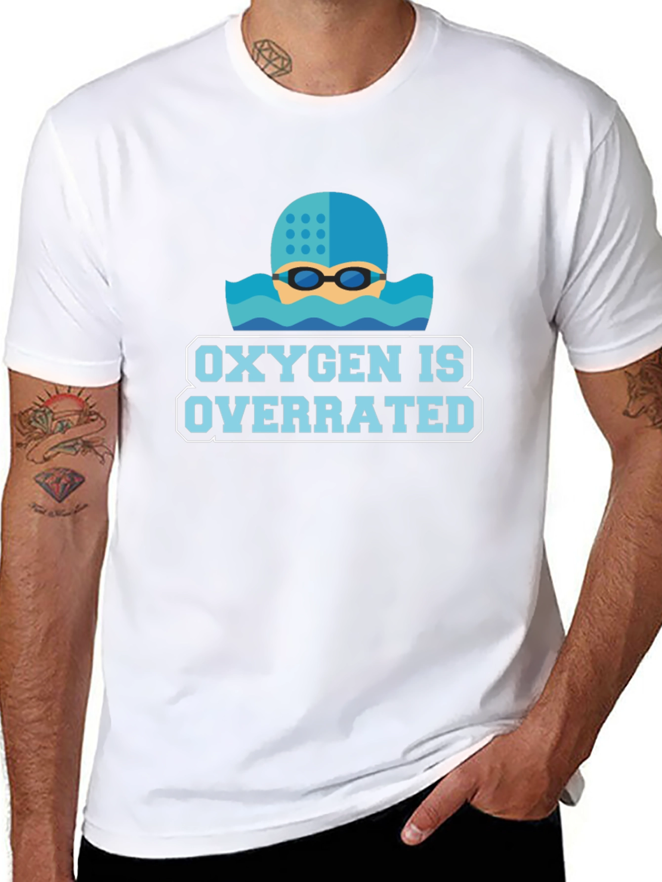 Oxygen Is Overrated Swimmers T-Shirt