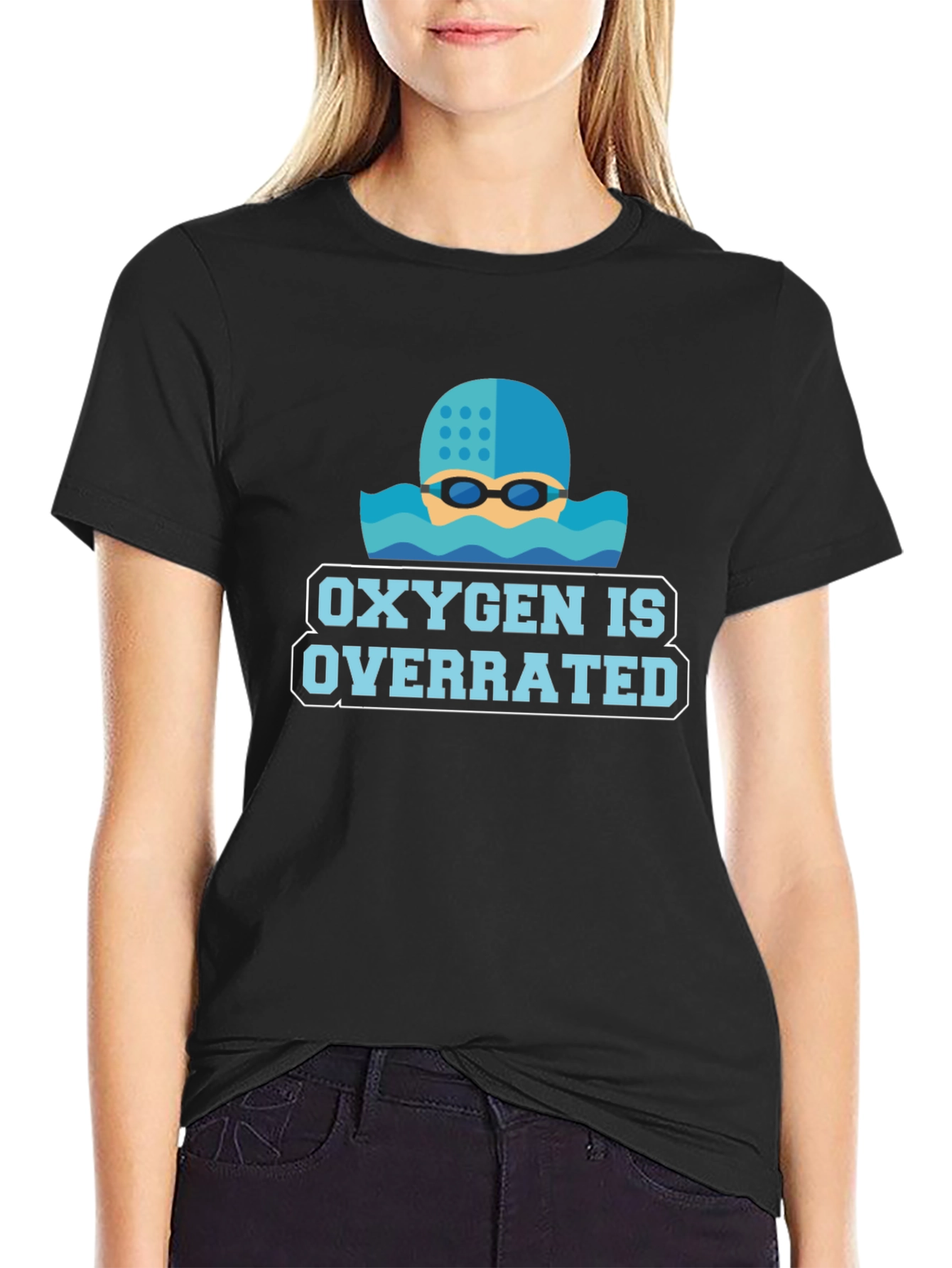 Oxygen Is Overrated Swimmers T-Shirt