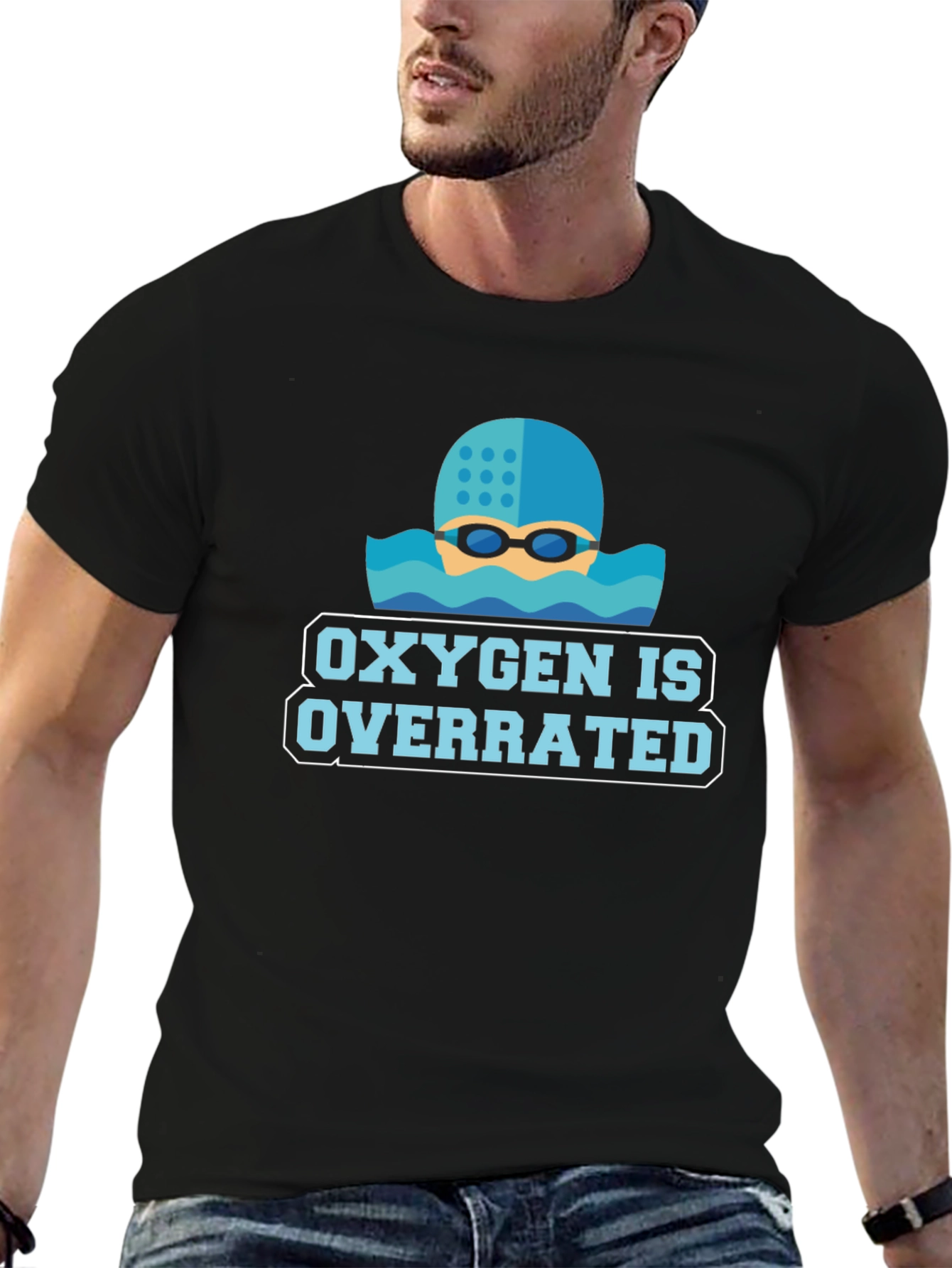 Oxygen Is Overrated Swimmers T-Shirt