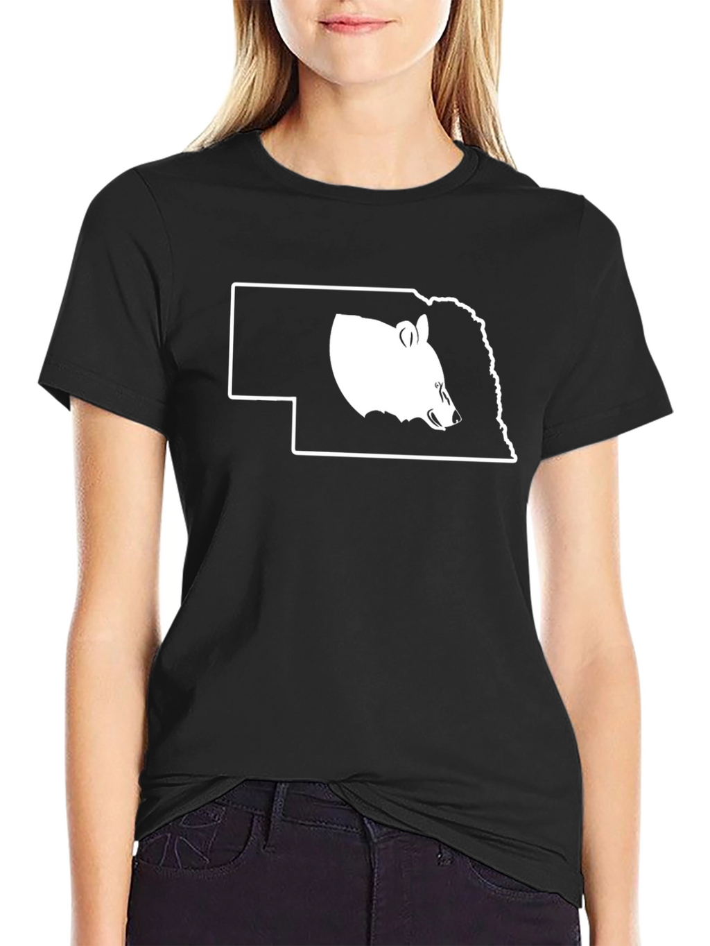 Nebraska Cornhuskers T-Shirt Black State Pride