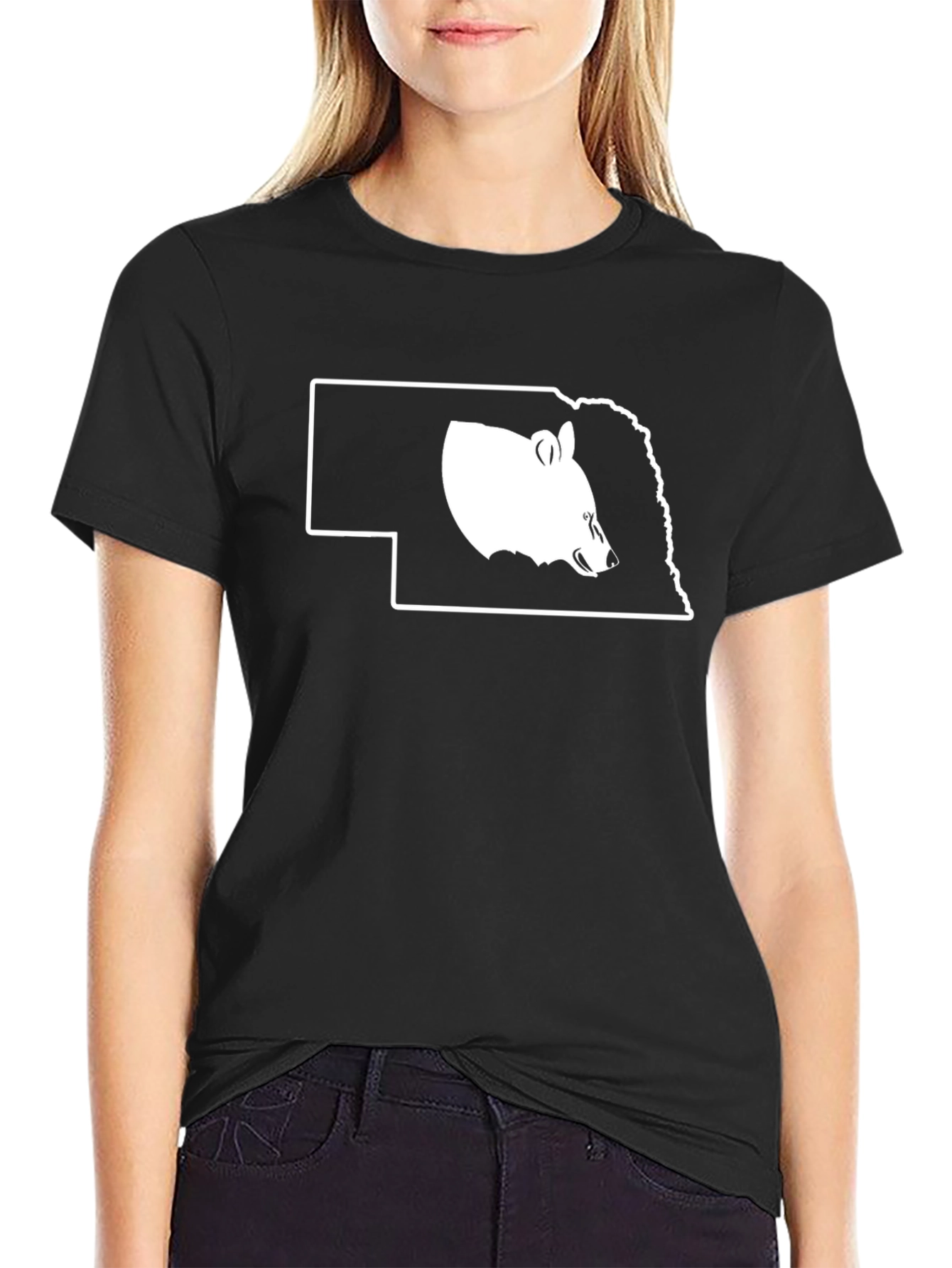 Nebraska Cornhuskers T-Shirt Black State Pride