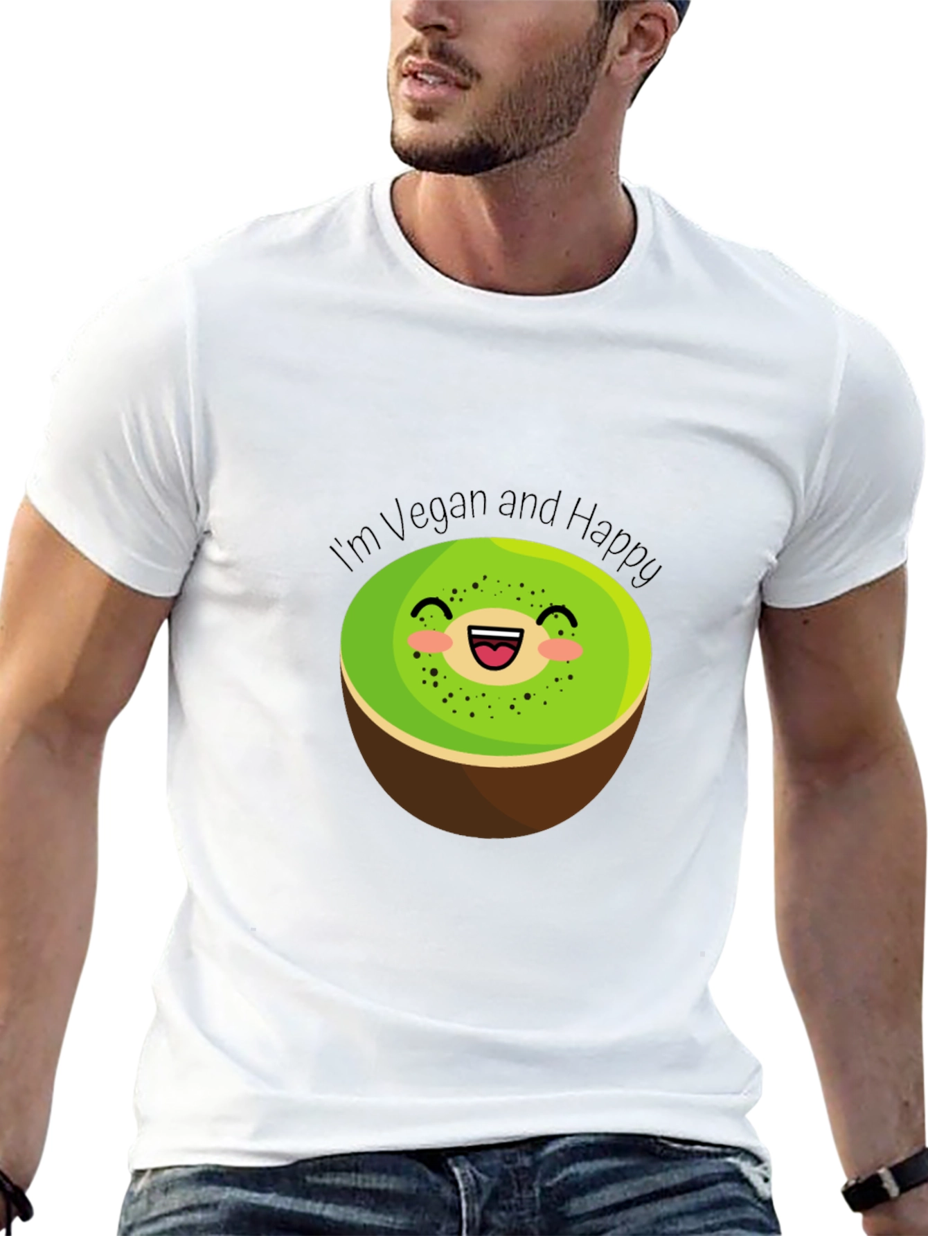 Vegan and Happy Kiwi T-Shirt