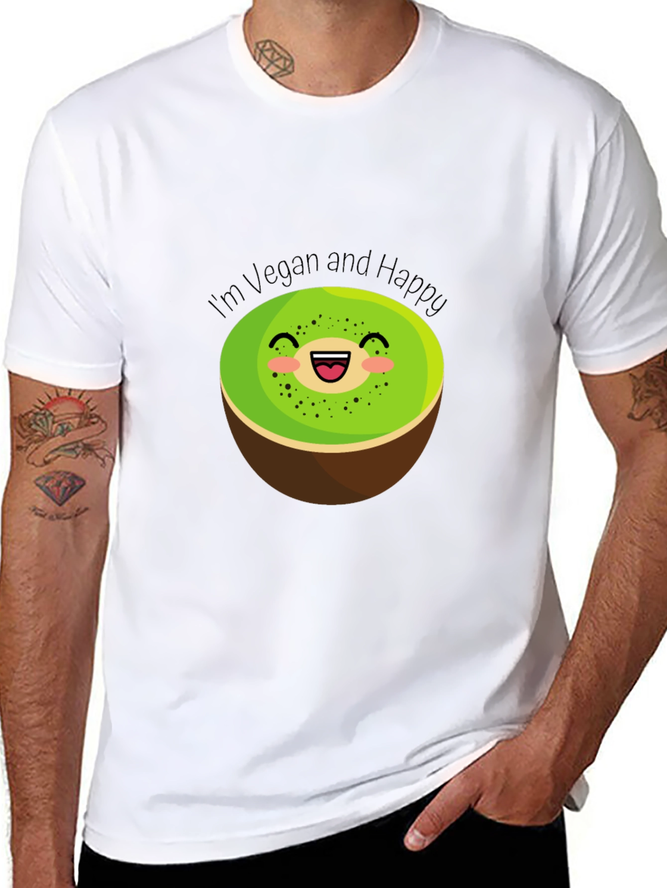 Vegan and Happy Kiwi T-Shirt
