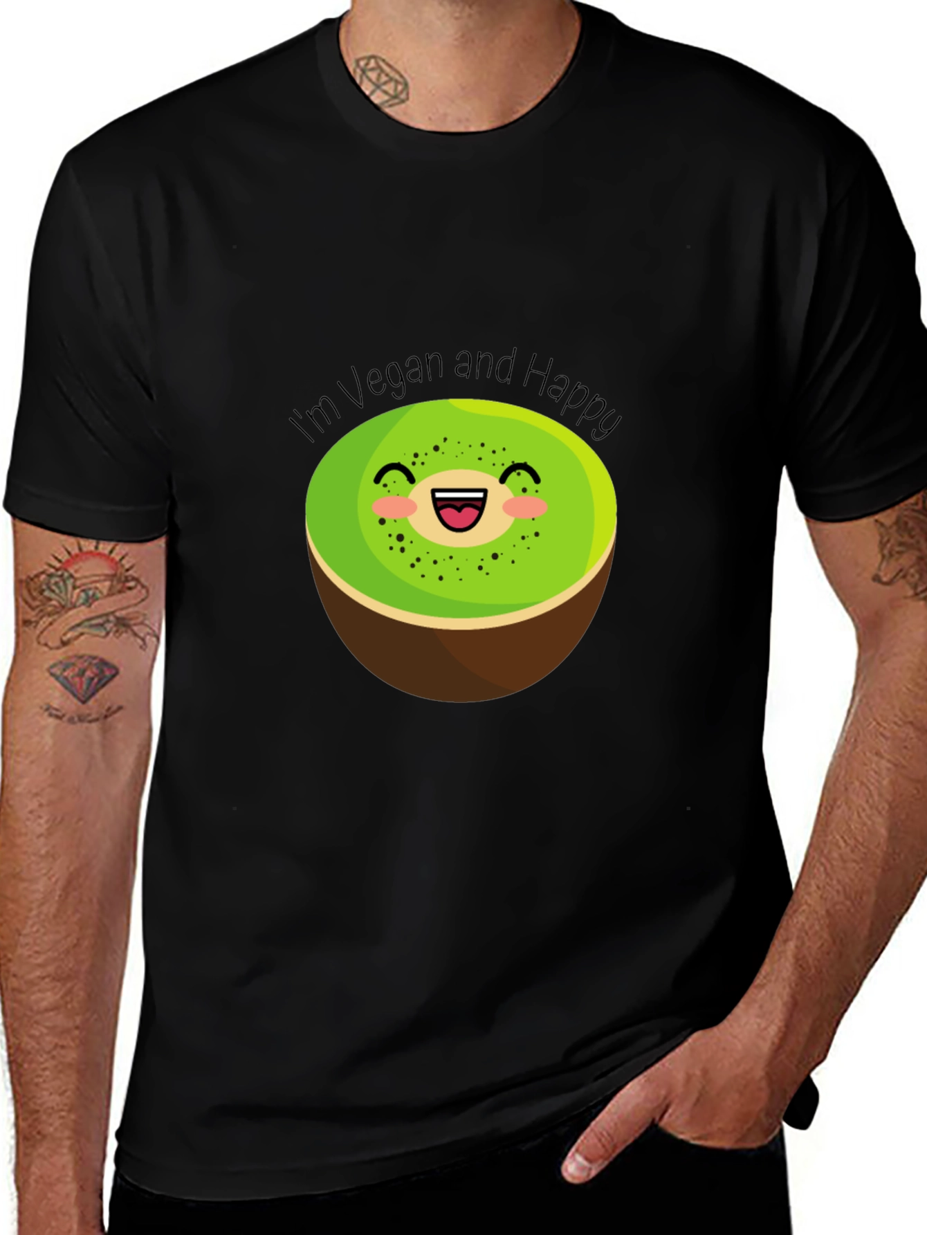 Vegan and Happy Kiwi T-Shirt