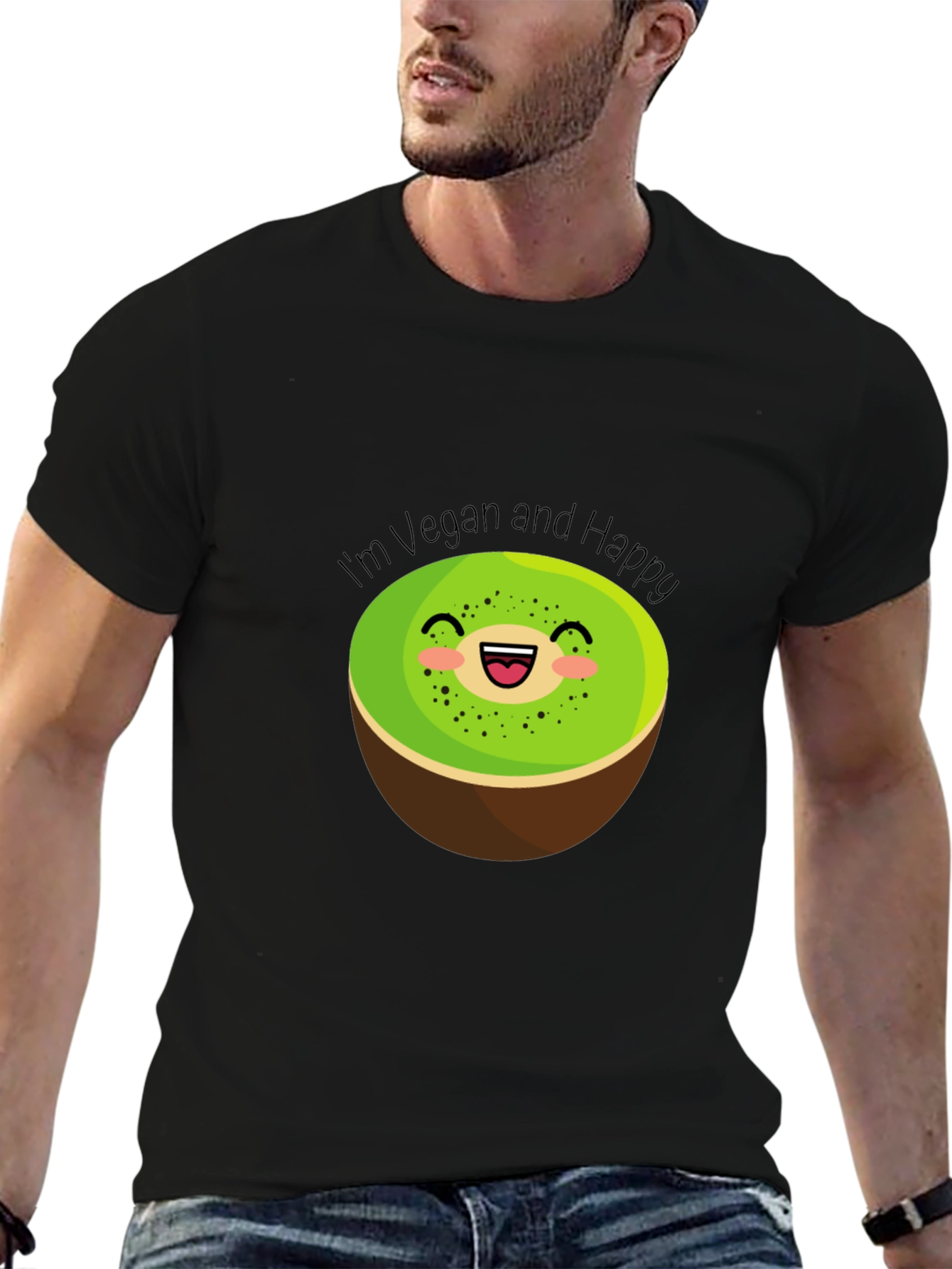 Vegan and Happy Kiwi T-Shirt