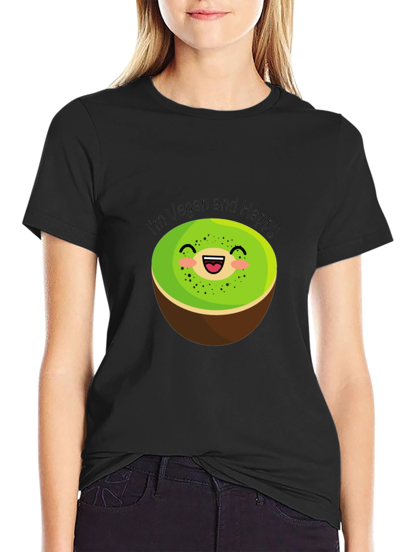 Vegan and Happy Kiwi T-Shirt