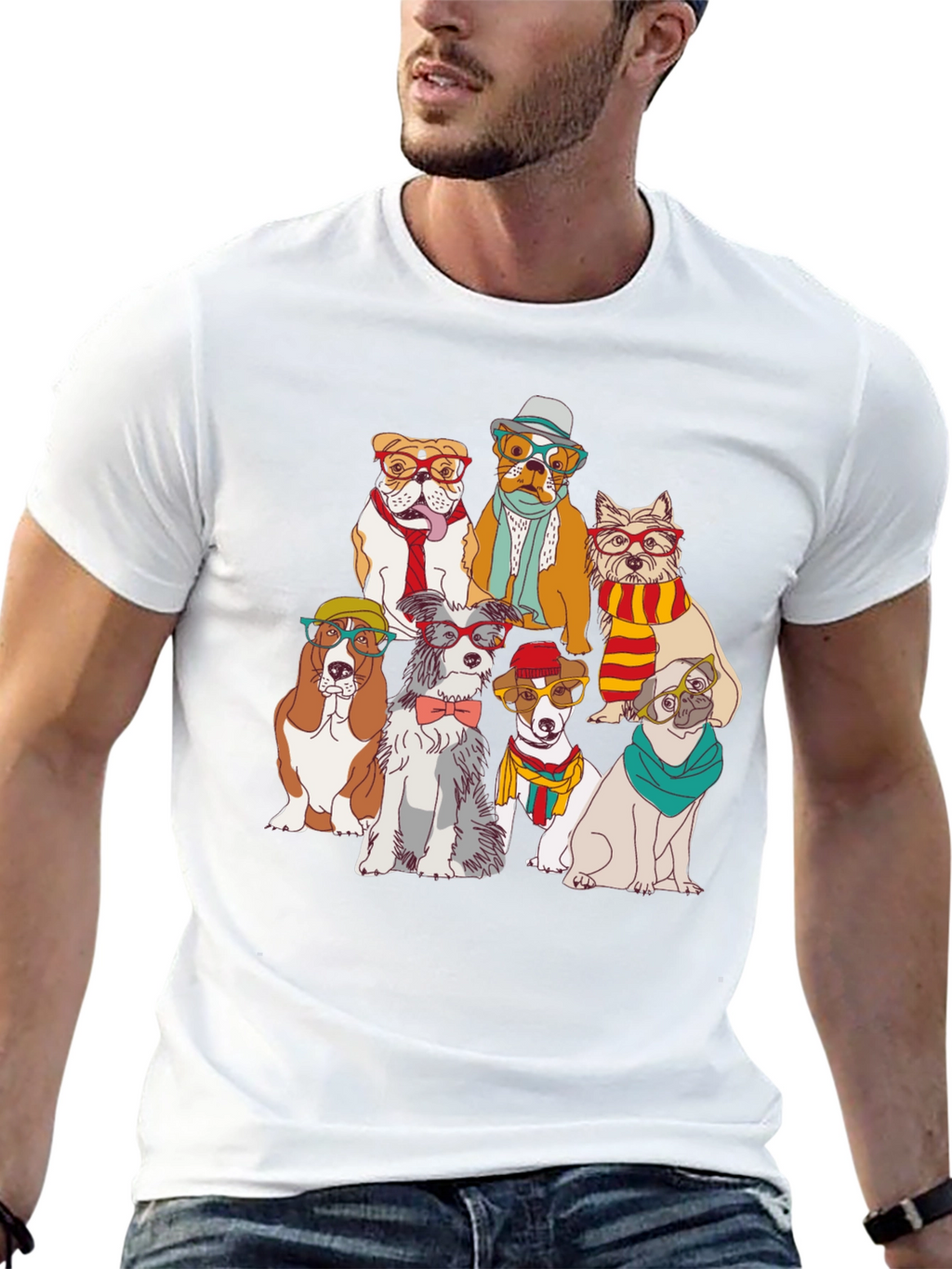 Stylish Dog Breed Graphic Tee