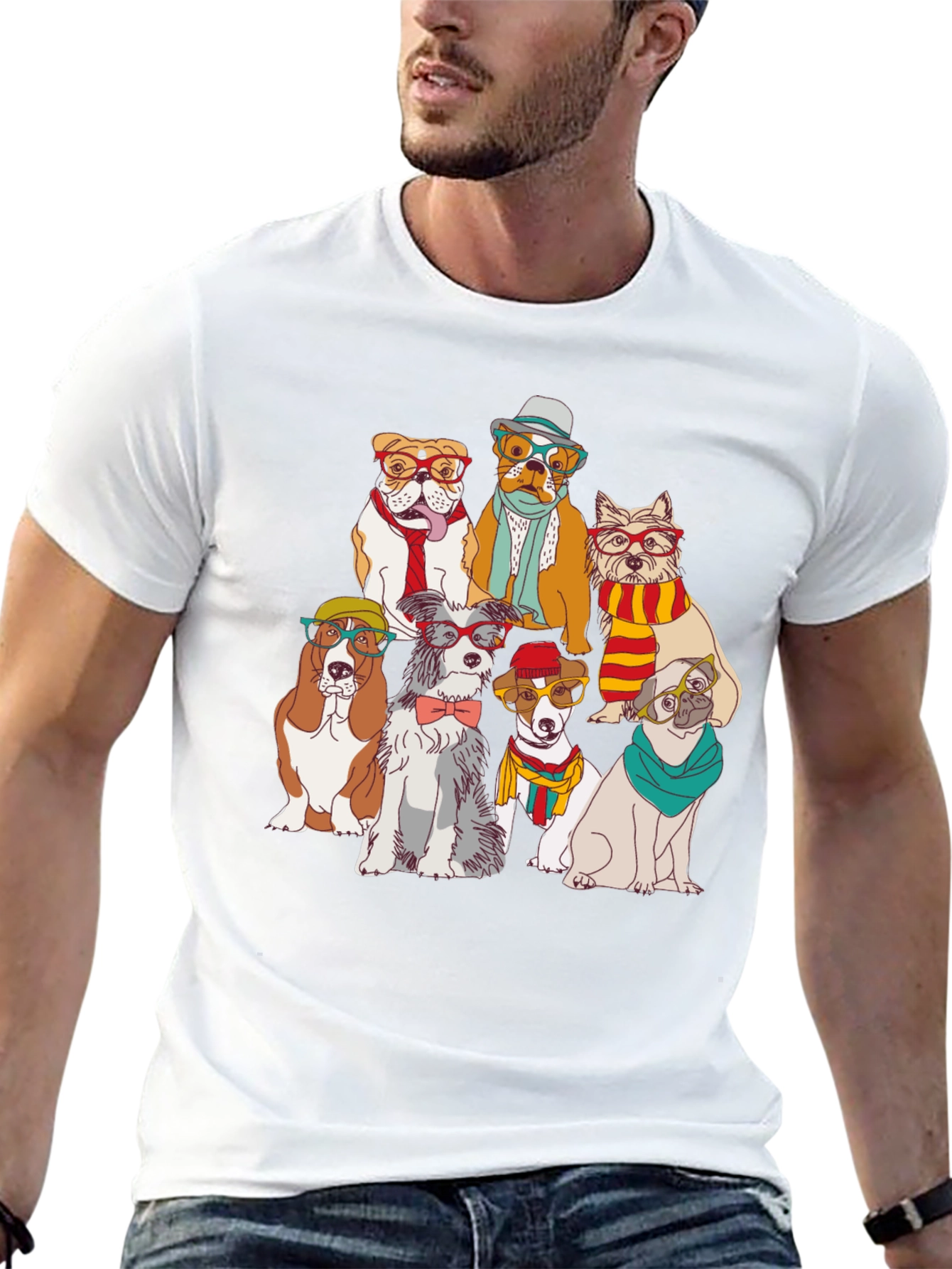 Stylish Dog Breed Graphic Tee