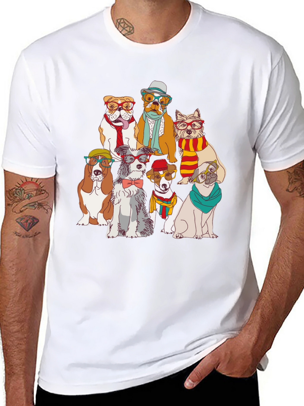 Stylish Dog Breed Graphic Tee