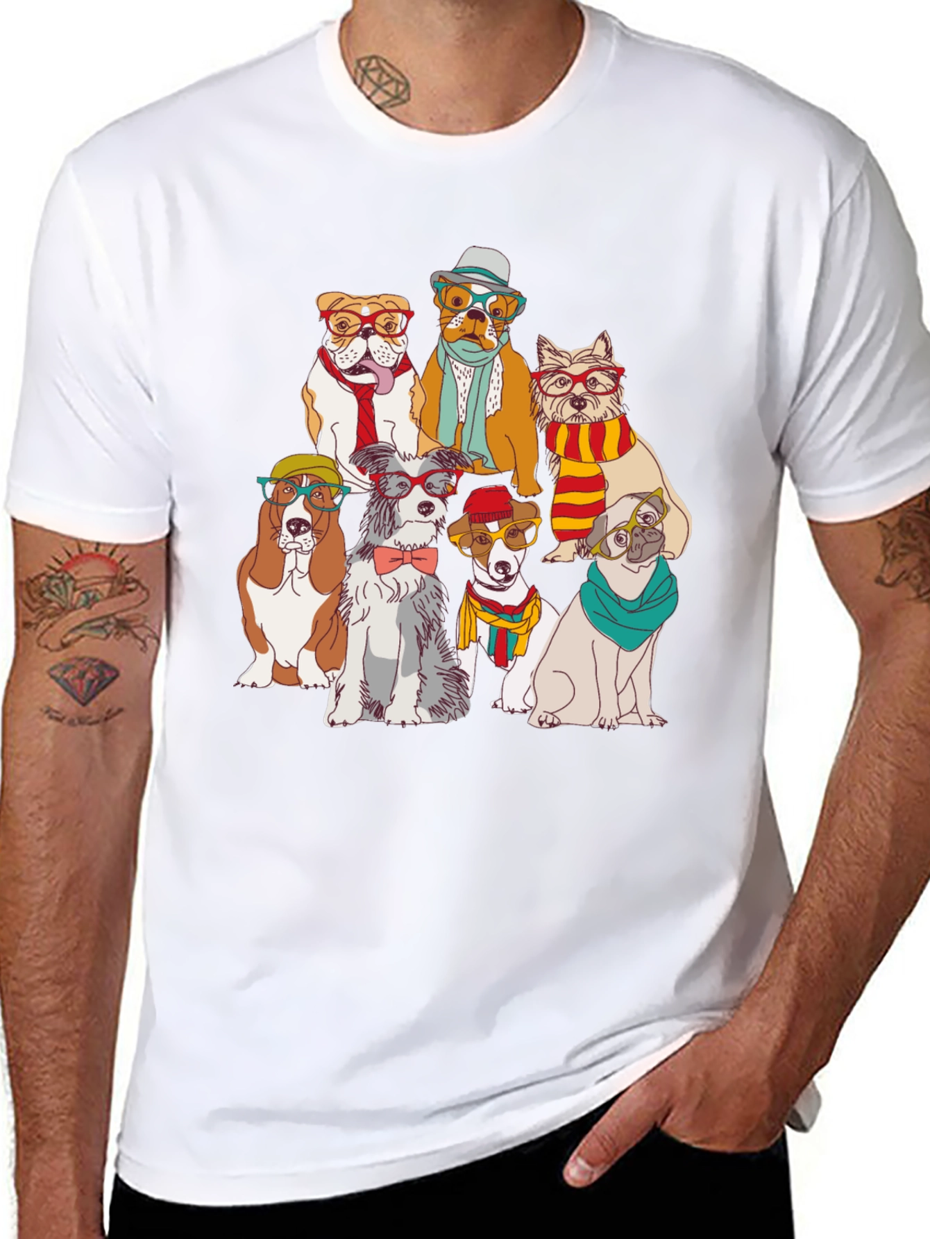 Stylish Dog Breed Graphic Tee