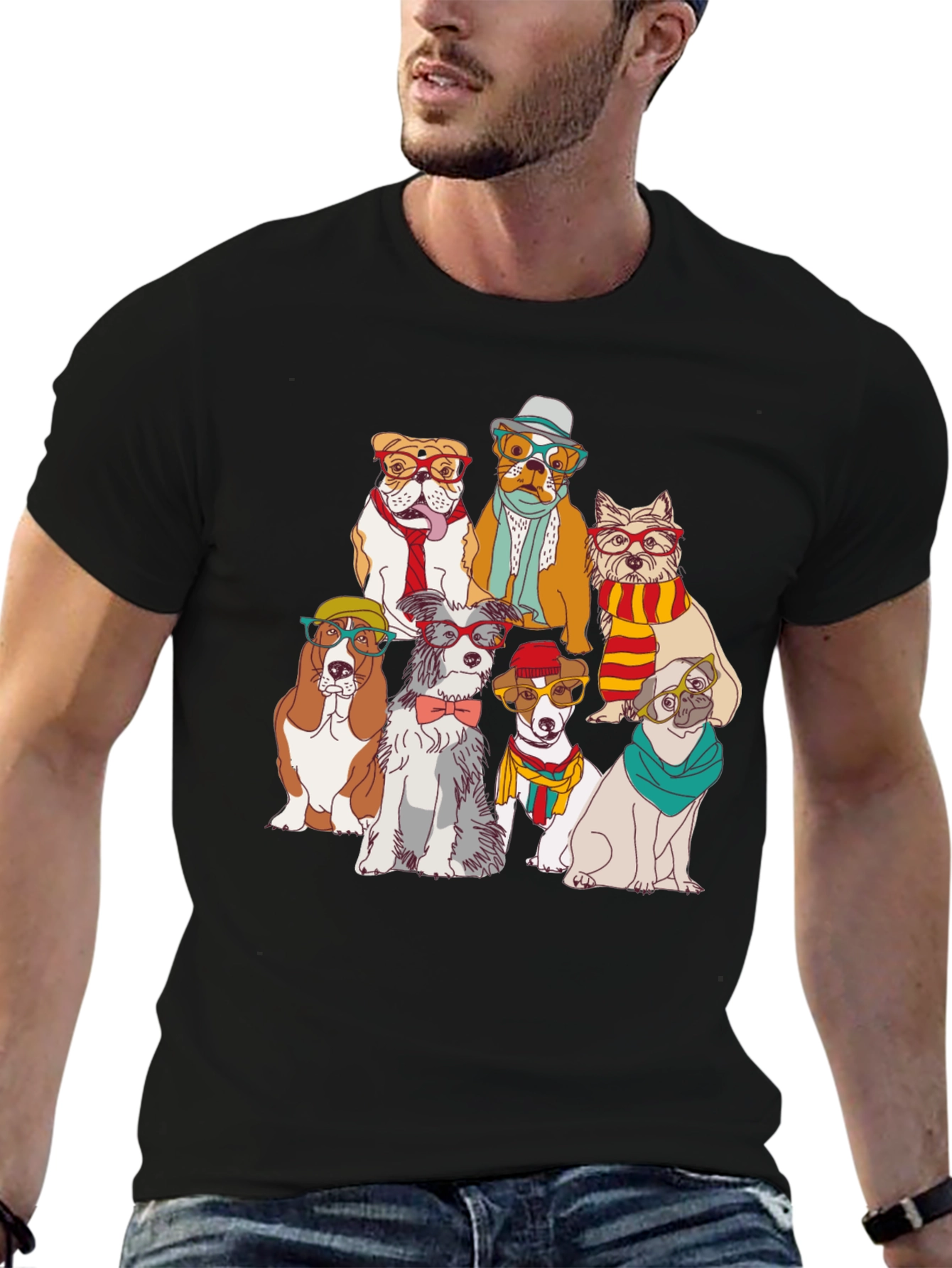 Stylish Dog Breed Graphic Tee