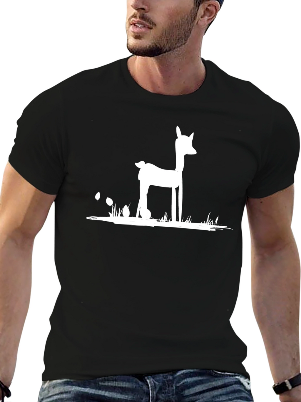 Deer Silhouette Graphic Tee