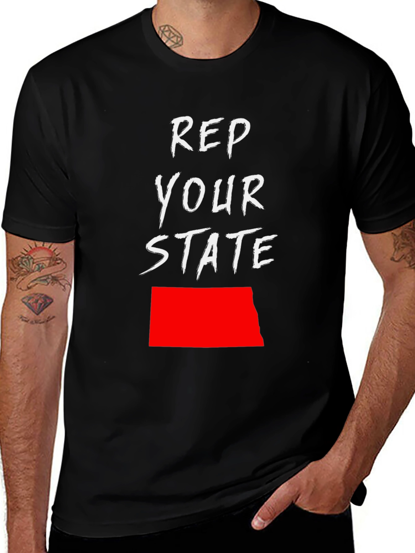 Rep Your State Tee - North Dakota Pride