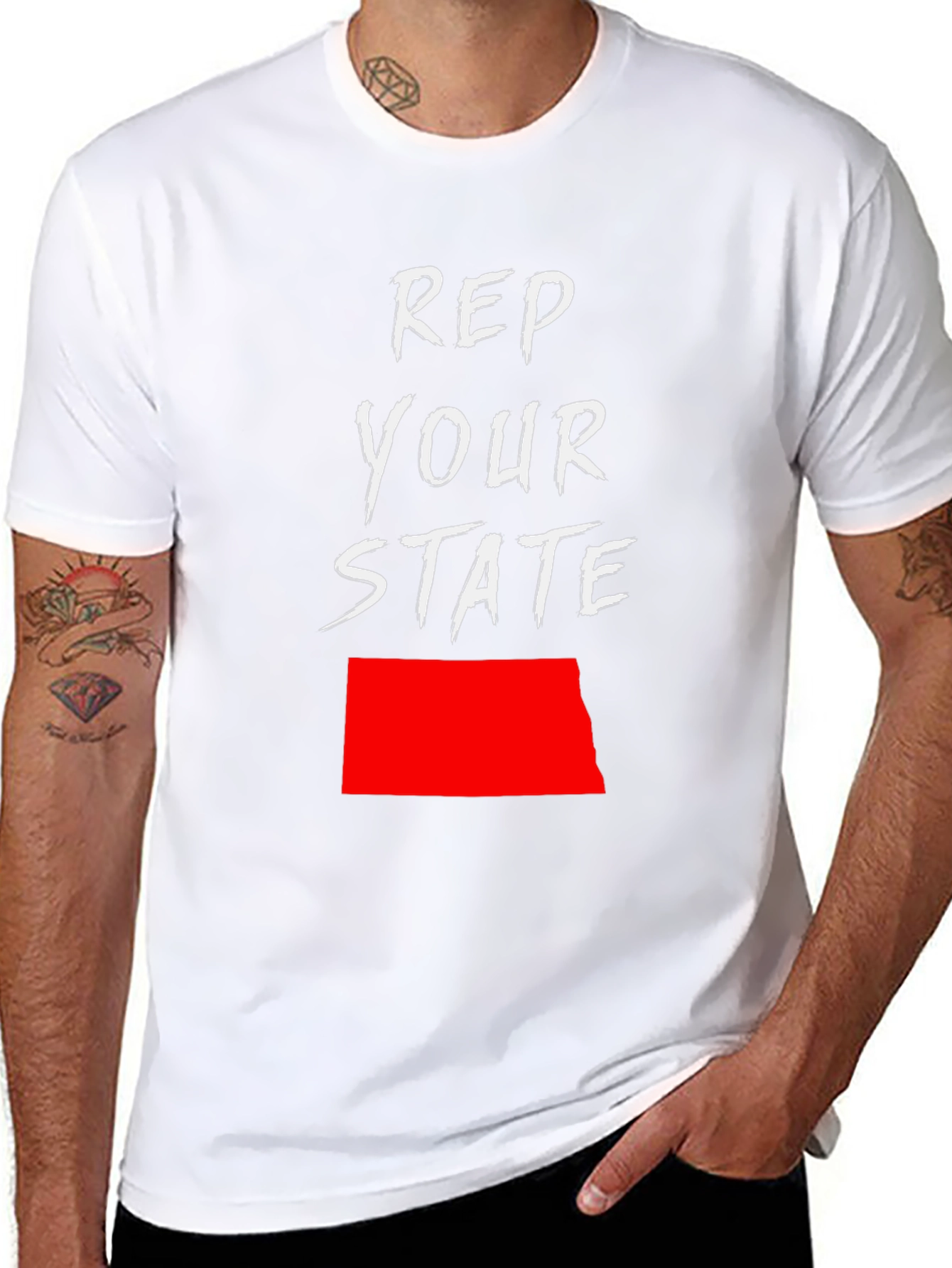 Rep Your State Tee - North Dakota Pride