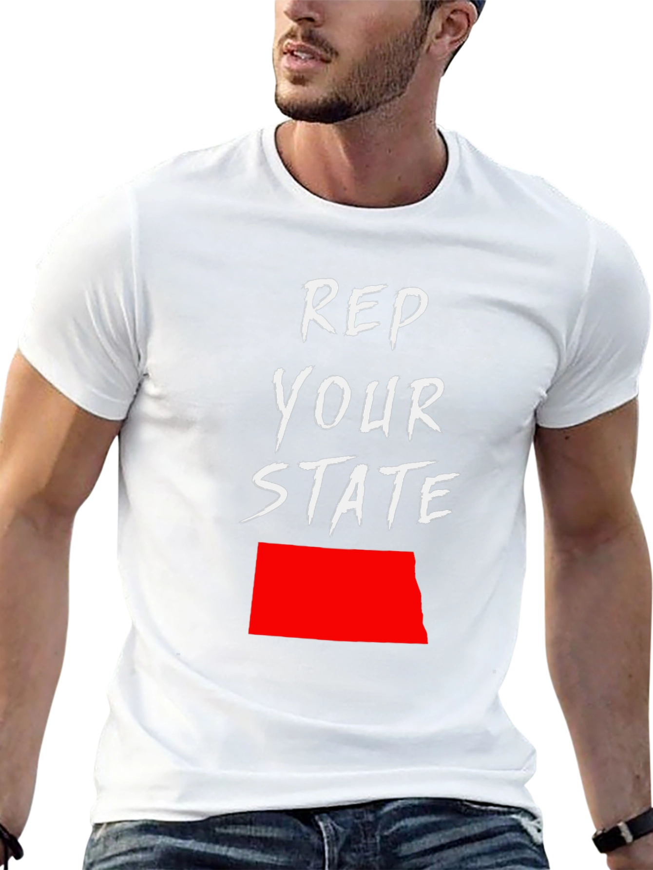 Rep Your State Tee - North Dakota Pride