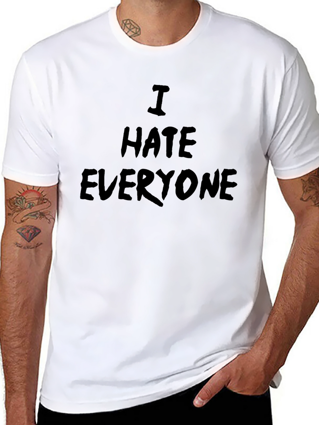 I Hate Everyone Graphic T-Shirt - Bold Statement Tee