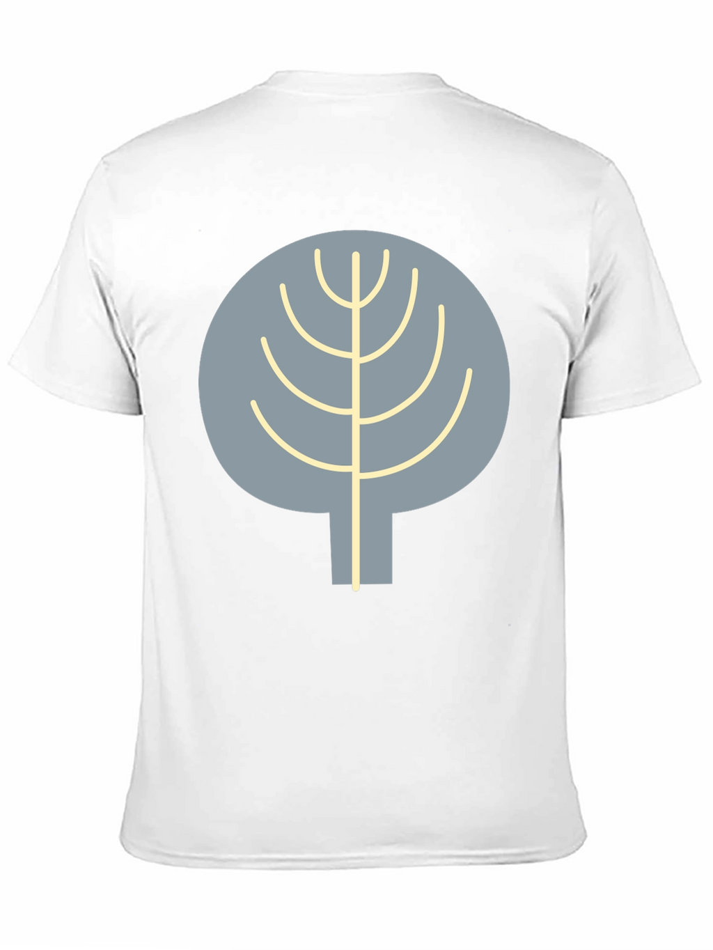 Abstract Tree Graphic Tee - Casual Black T-Shirt