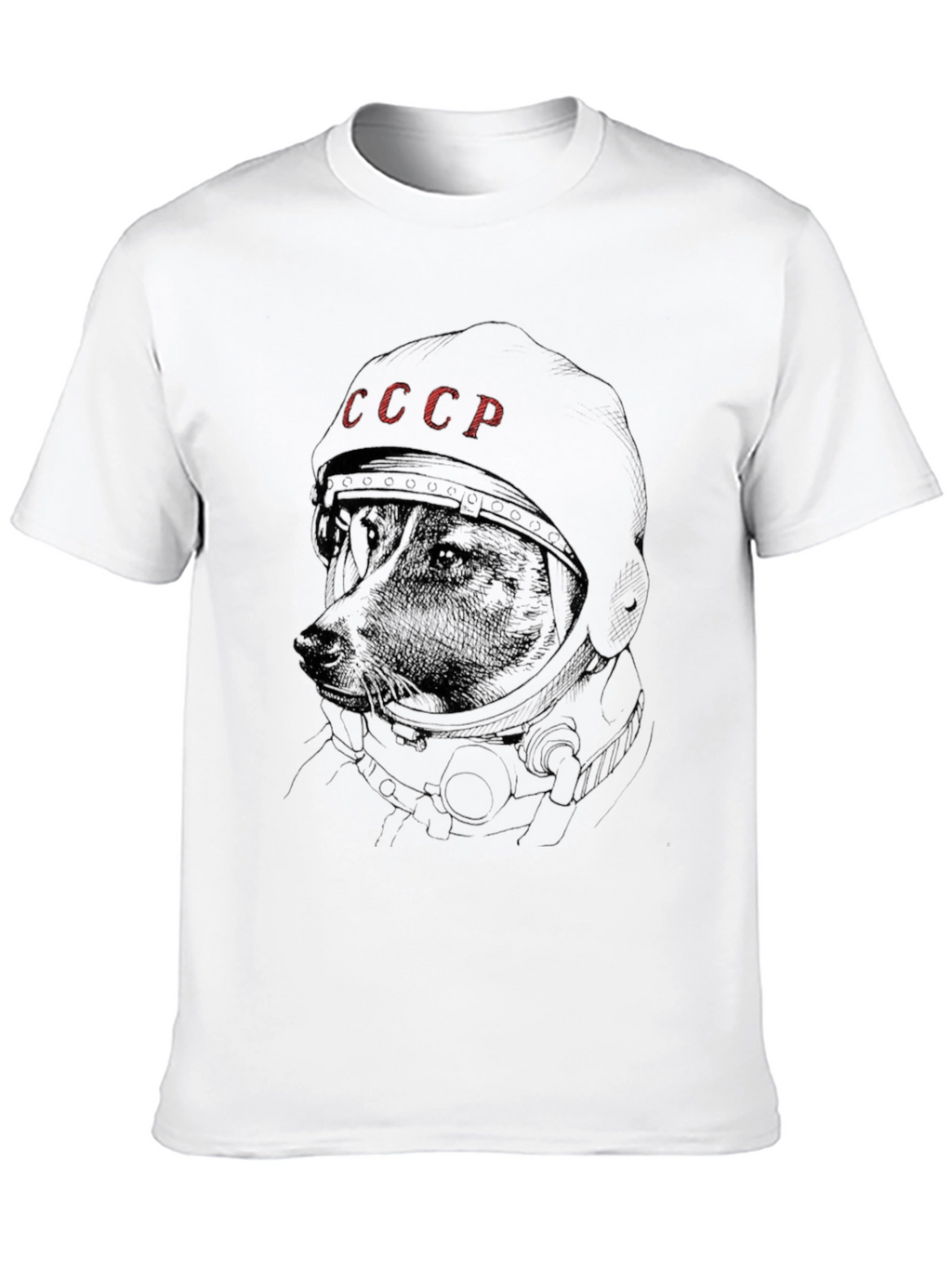 Dog Astronaut USSR T-Shirt - Space Dog Laika