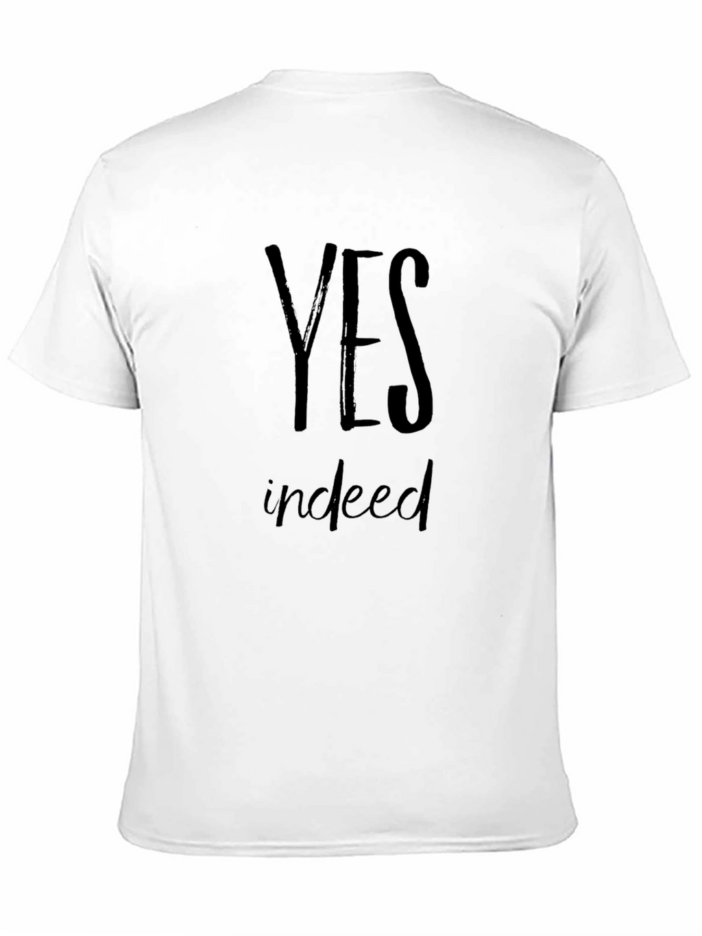 Yes Indeed Mens Black Graphic Tee