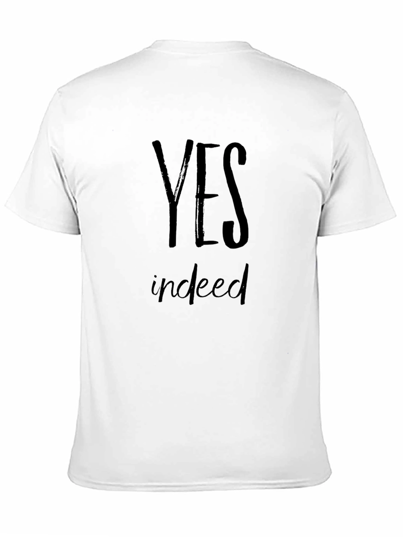 Yes Indeed Mens Black Graphic Tee
