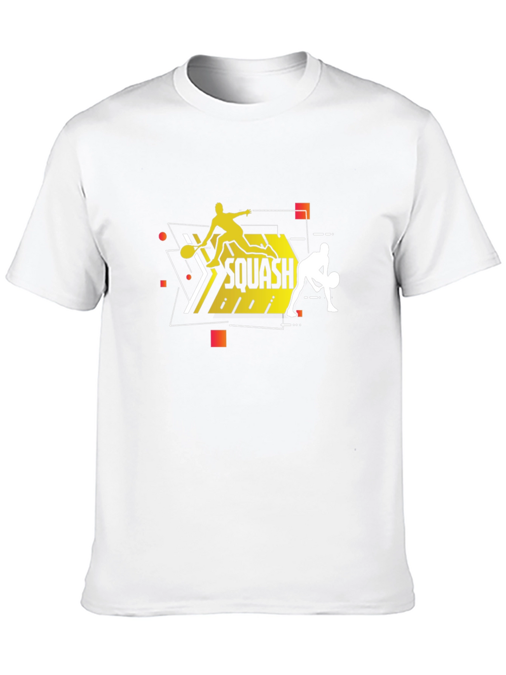 Squash Players Black T-Shirt Graphic Tee