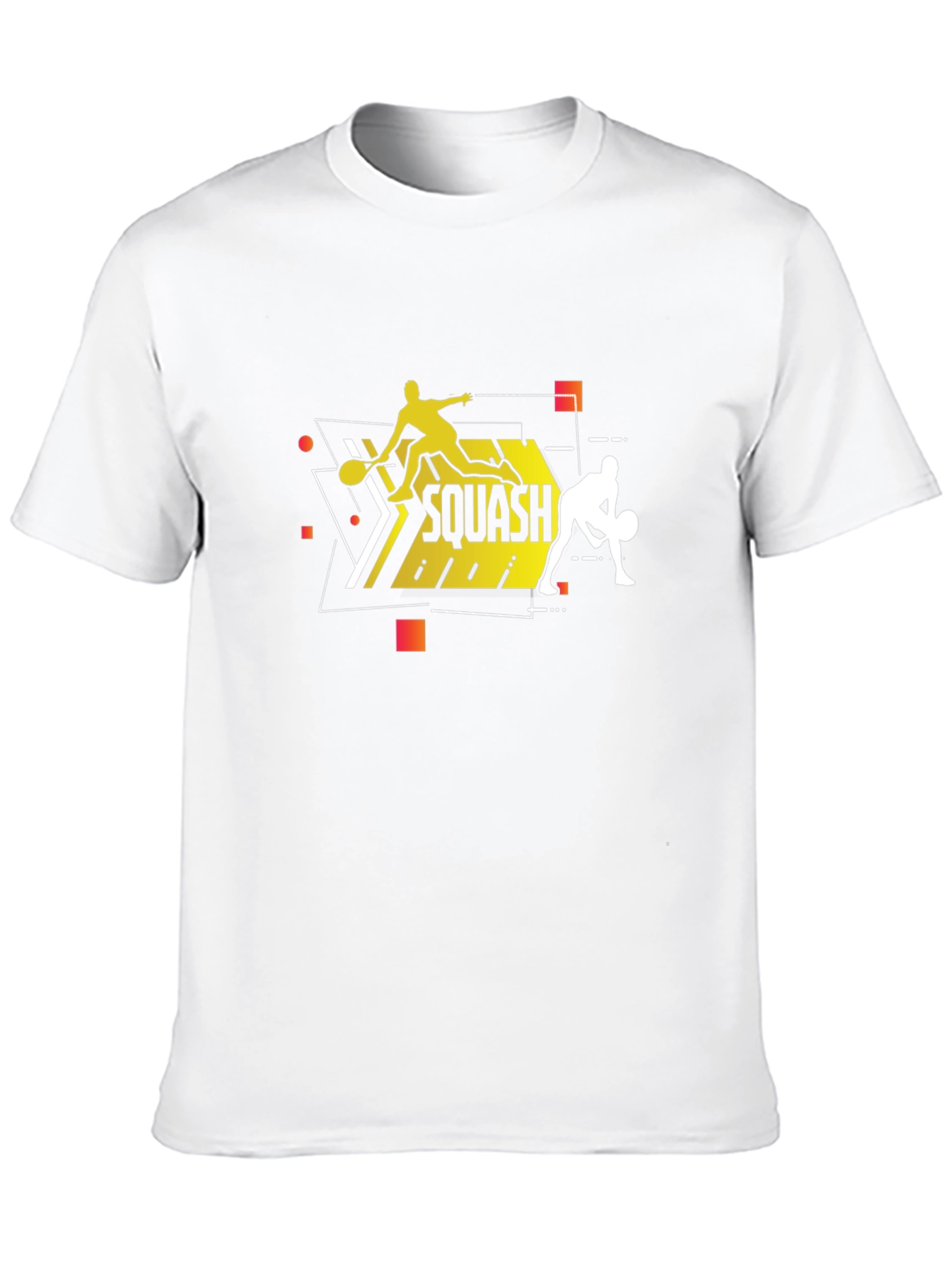 Squash Players Black T-Shirt Graphic Tee