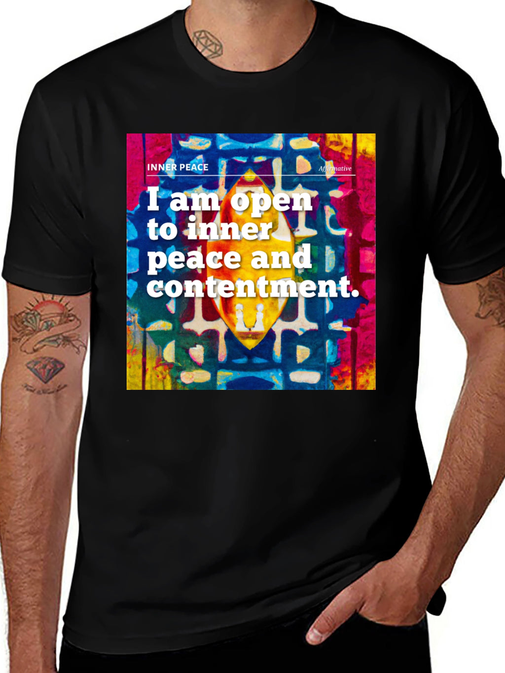 Inner Peace Affirmation T-Shirt - Positive Vibes