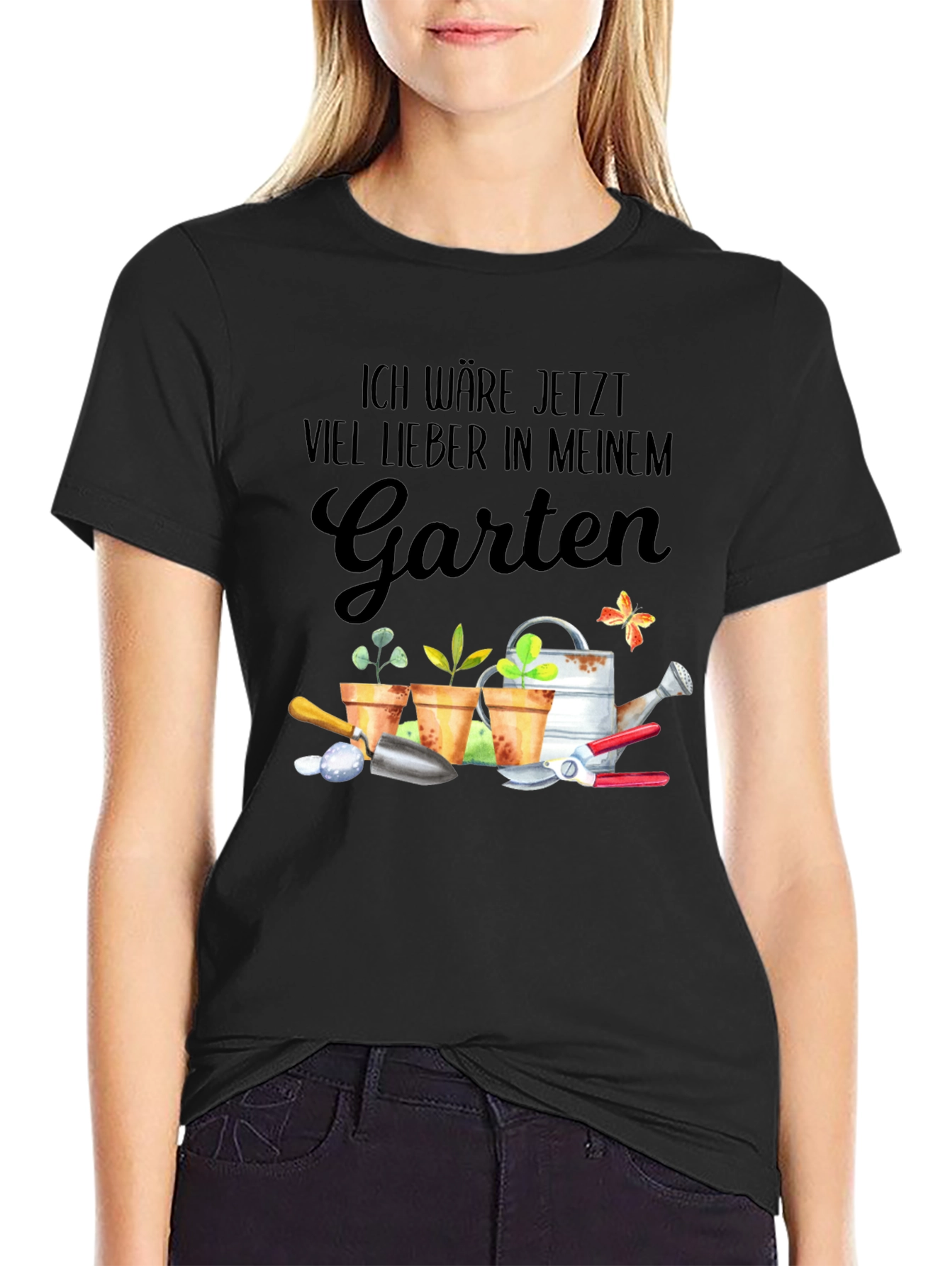 Gardening T-Shirt - Id Rather Be In My Garden