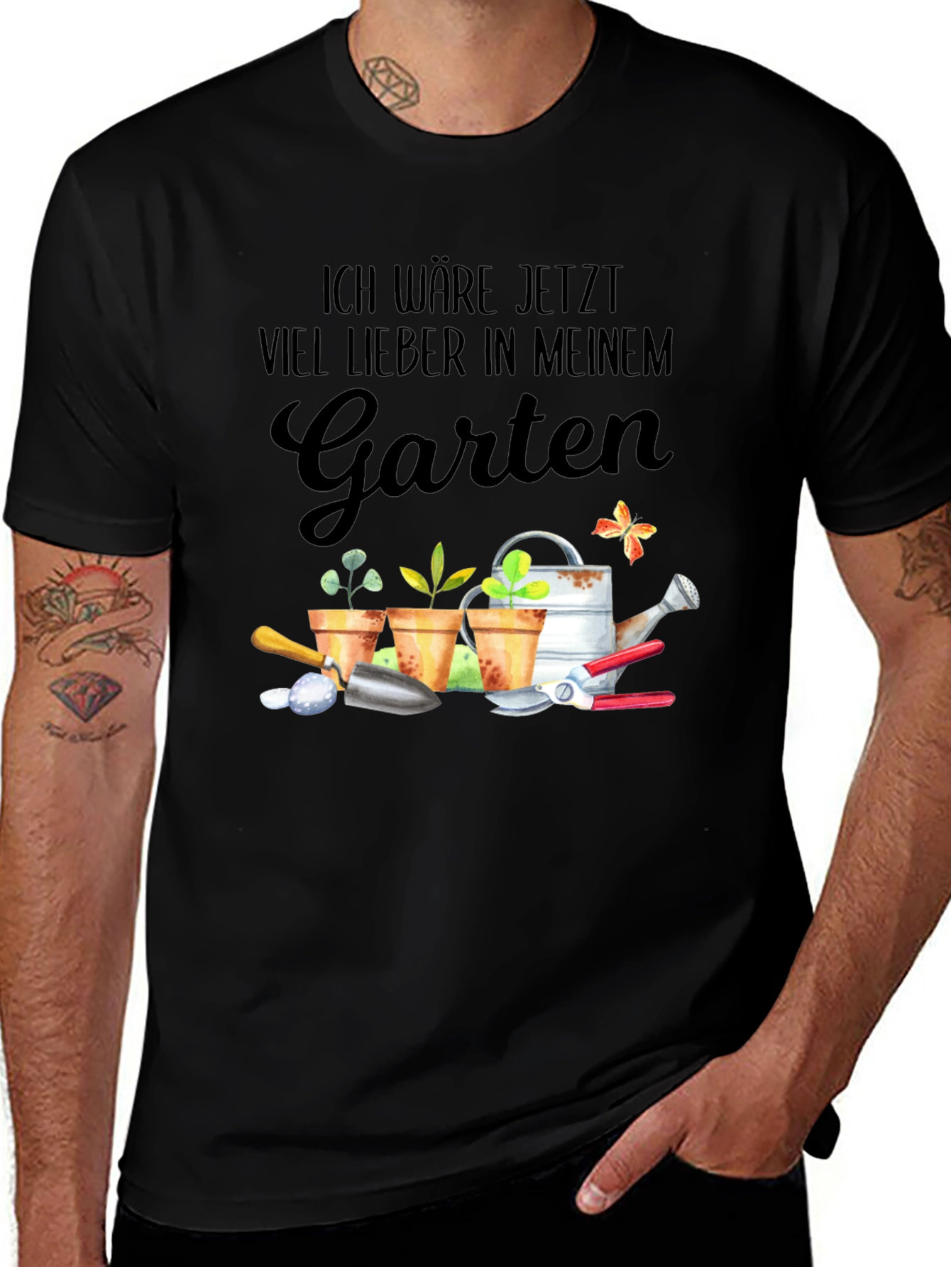 Gardening T-Shirt - Id Rather Be In My Garden