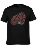 Steak Lover Word Art T-Shirt