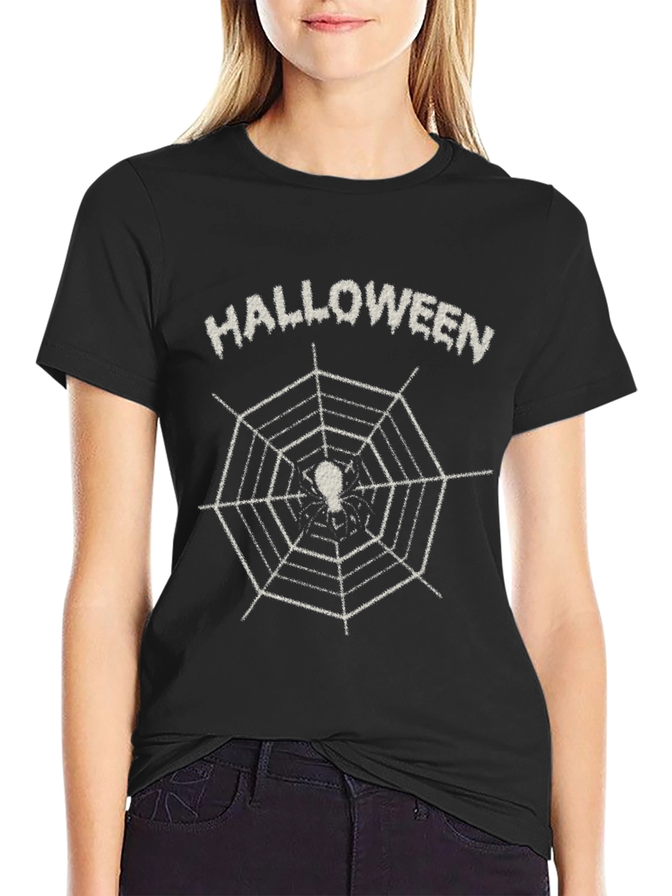 Halloween Spiderweb T-Shirt - Spooky Season Tee