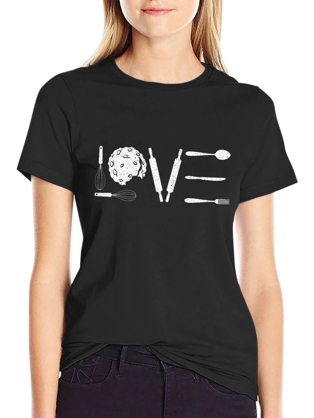 Baking Lovers Black Graphic Tee