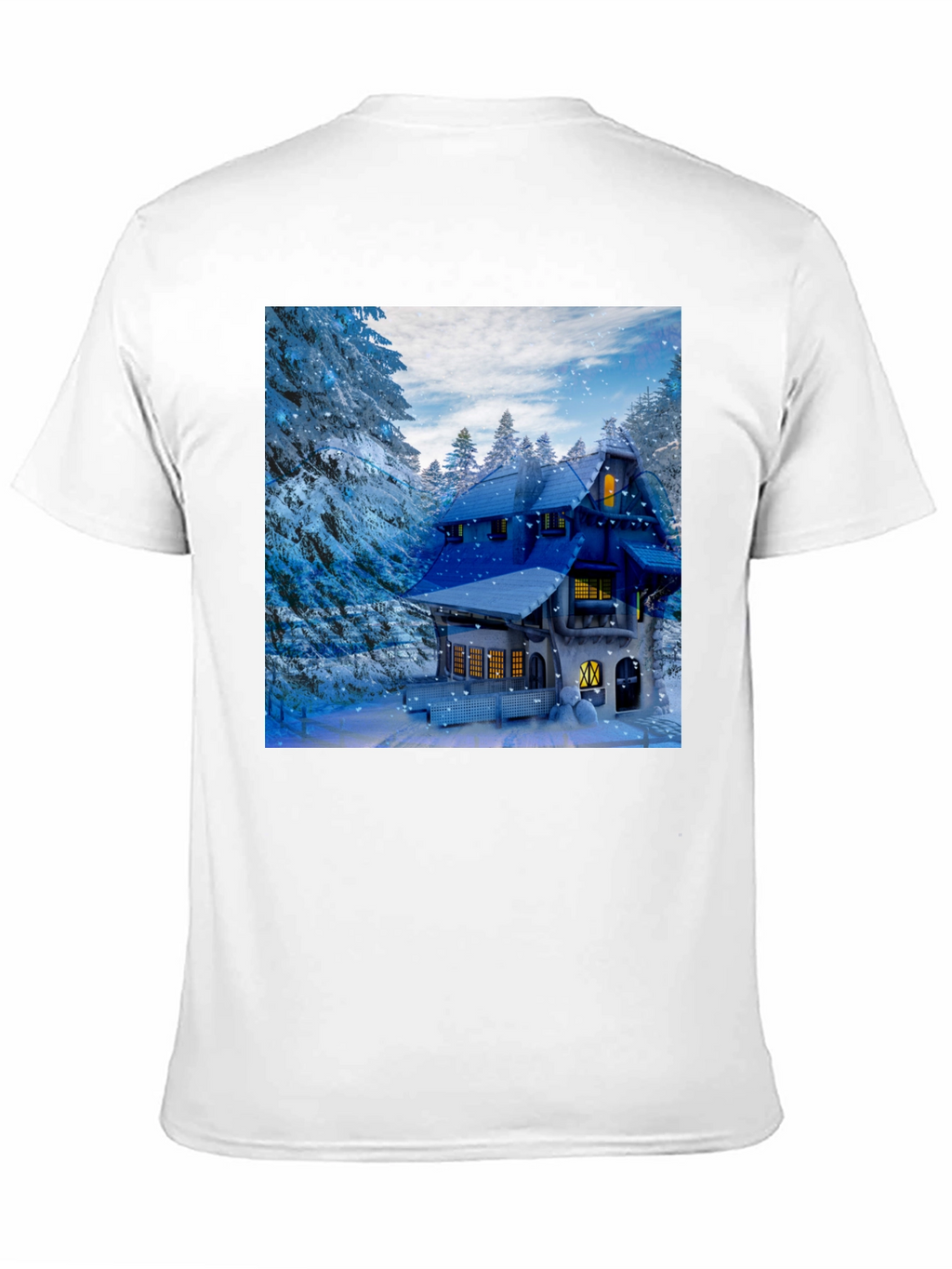 Winter Cabin Graphic T-Shirt