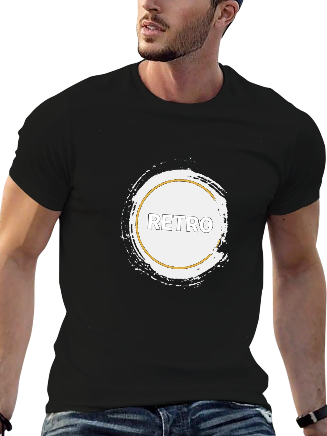 Retro Graphic Black T-Shirt