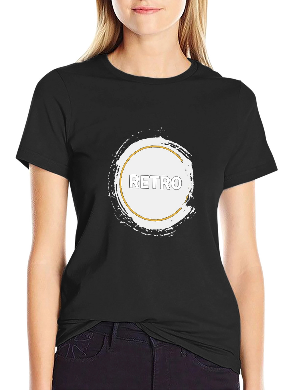 Retro Graphic Black T-Shirt